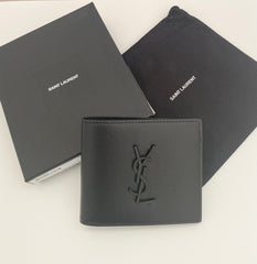 Saint Laurent Black East /West Mens Wallet In Smooth Leather (RRP £415)
