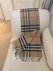 Burberry Classic Check Cashmere Scarf (RRP £420)