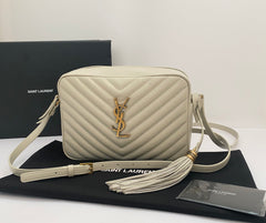 Saint Laurent Vintage Blanc Lou Camera Bag (RRP £1350)