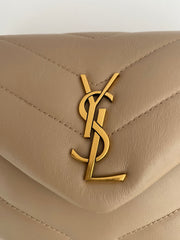 Saint Laurent Beige Toy LouLou With Gold Hardware ( RRP £1350 )