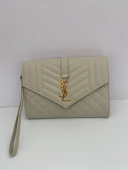 Saint Laurent Envelope Flap Pouch With Gold Hardware and Conversion Kit ( RRP £630 )