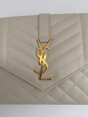 Saint Laurent Envelope Flap Pouch With Gold Hardware and Conversion Kit ( RRP £630 )