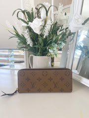 Louis Vuitton Clemence Wallet In Monogram Reverse Canvas