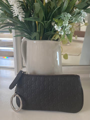 Gucci Micro Black Leather Key Pouch