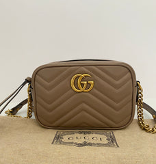 Gucci Dusty Pink Marmont Mini Crossbody Bag (RRP £1160)