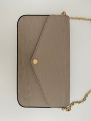 Louis Vuitton Beige Epi Leather Felicie With Gold Hardware. (RRP £1190)