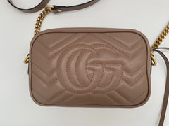 Gucci Dusty Pink Marmont Mini Crossbody Bag (RRP £1160)