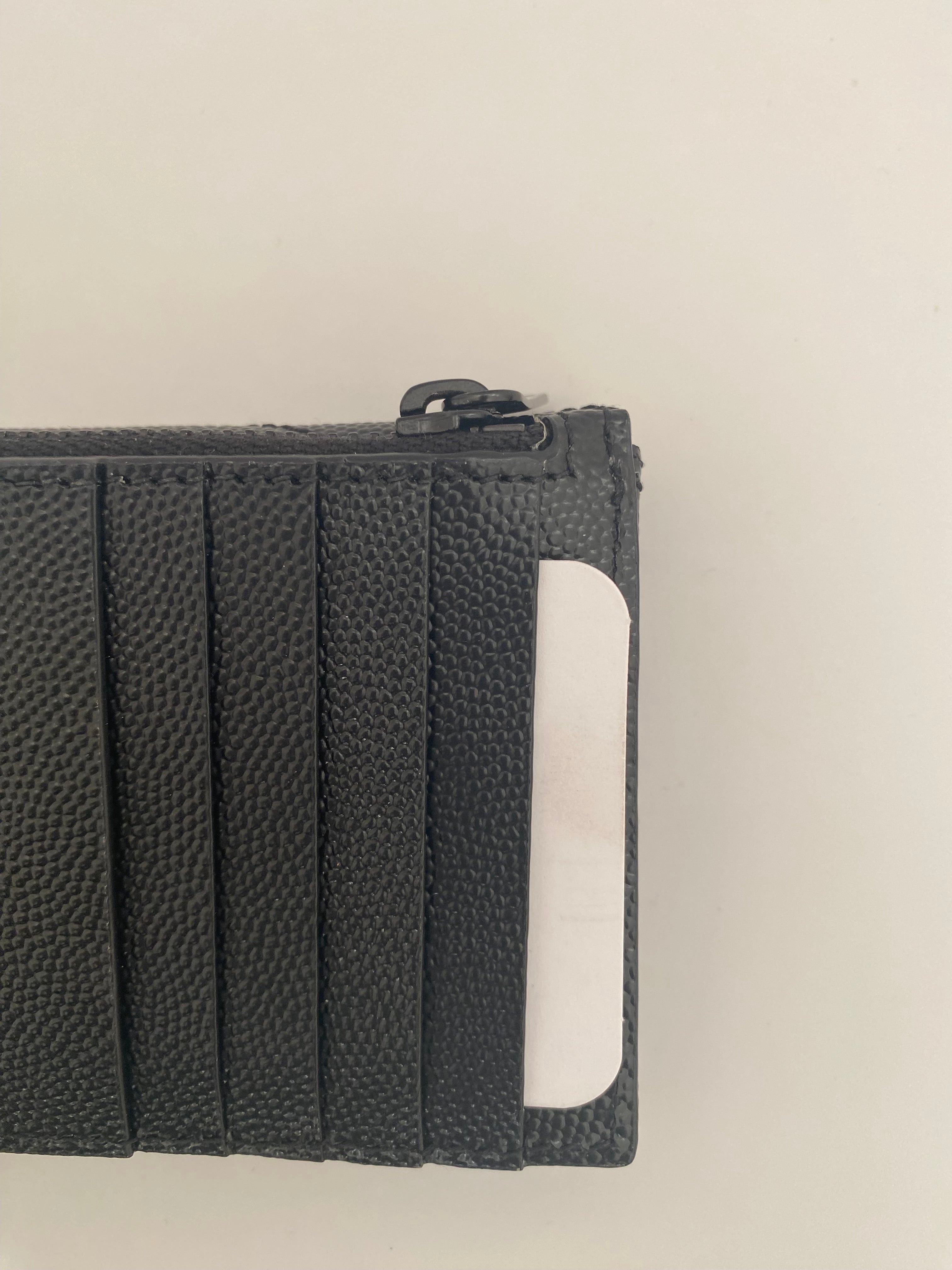 Saint Laurent Balck Cassandre Matalasse Flap Card Case (RRP £345)