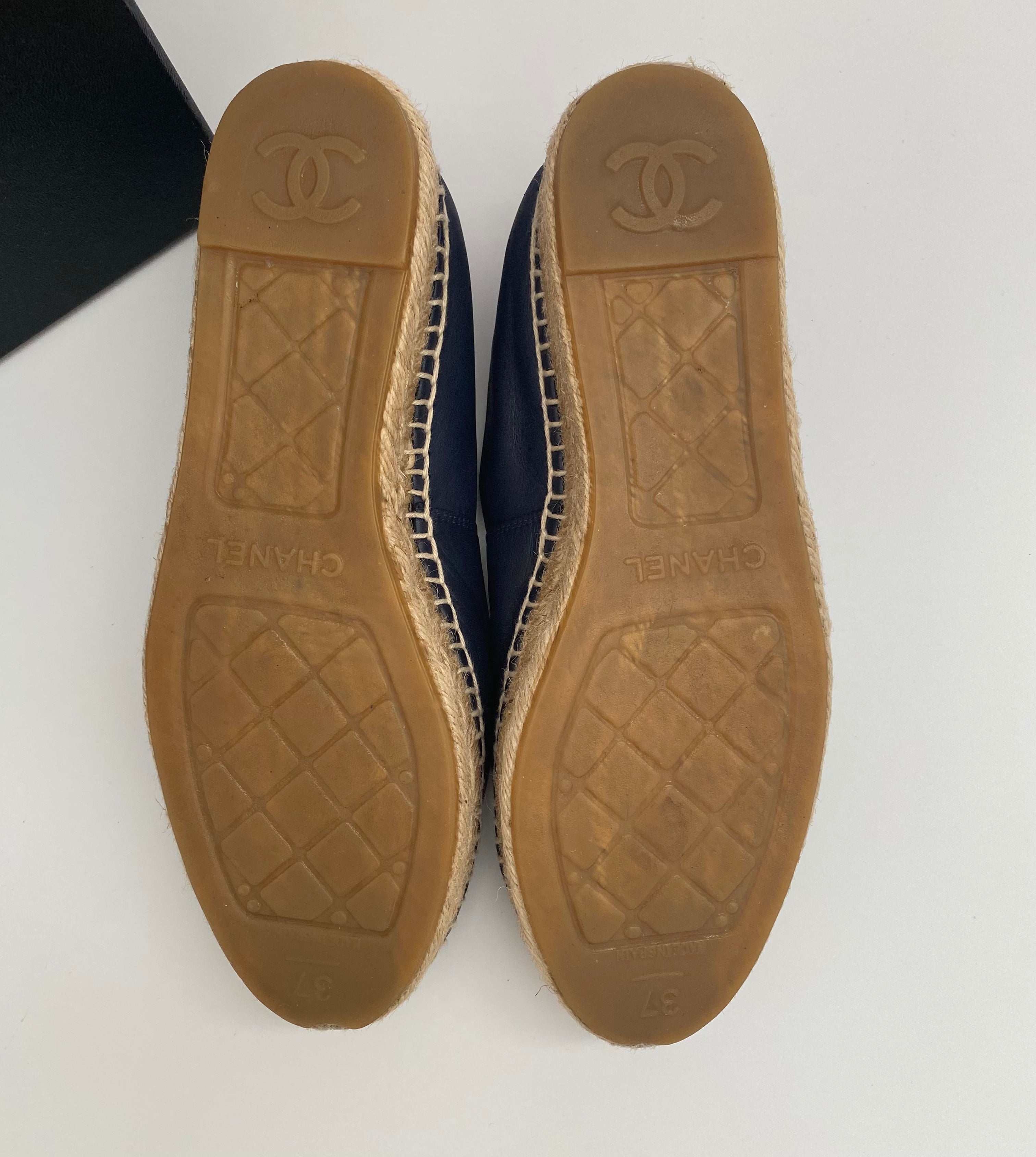 Chanel Lambskin Espadrilles  (RRP £730 )