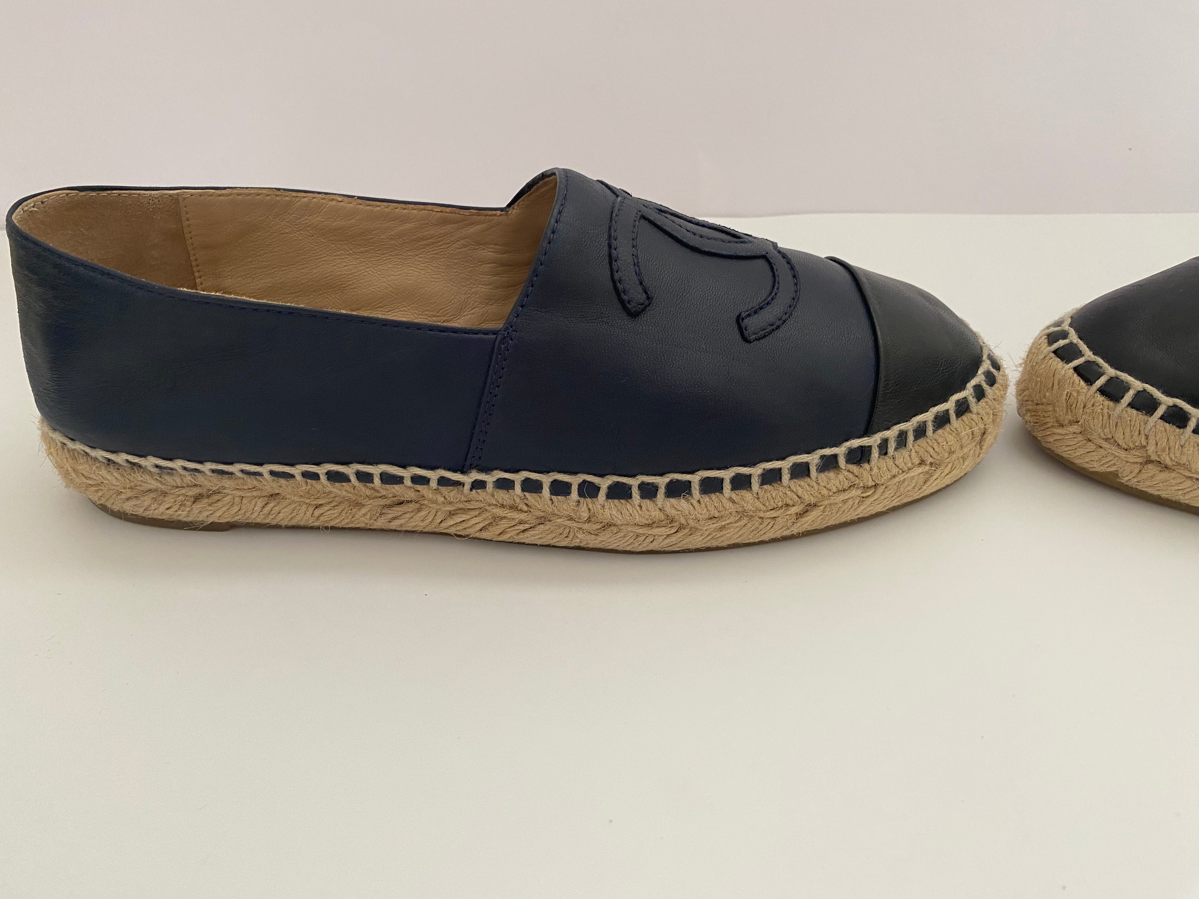 Chanel Lambskin Espadrilles  (RRP £730 )