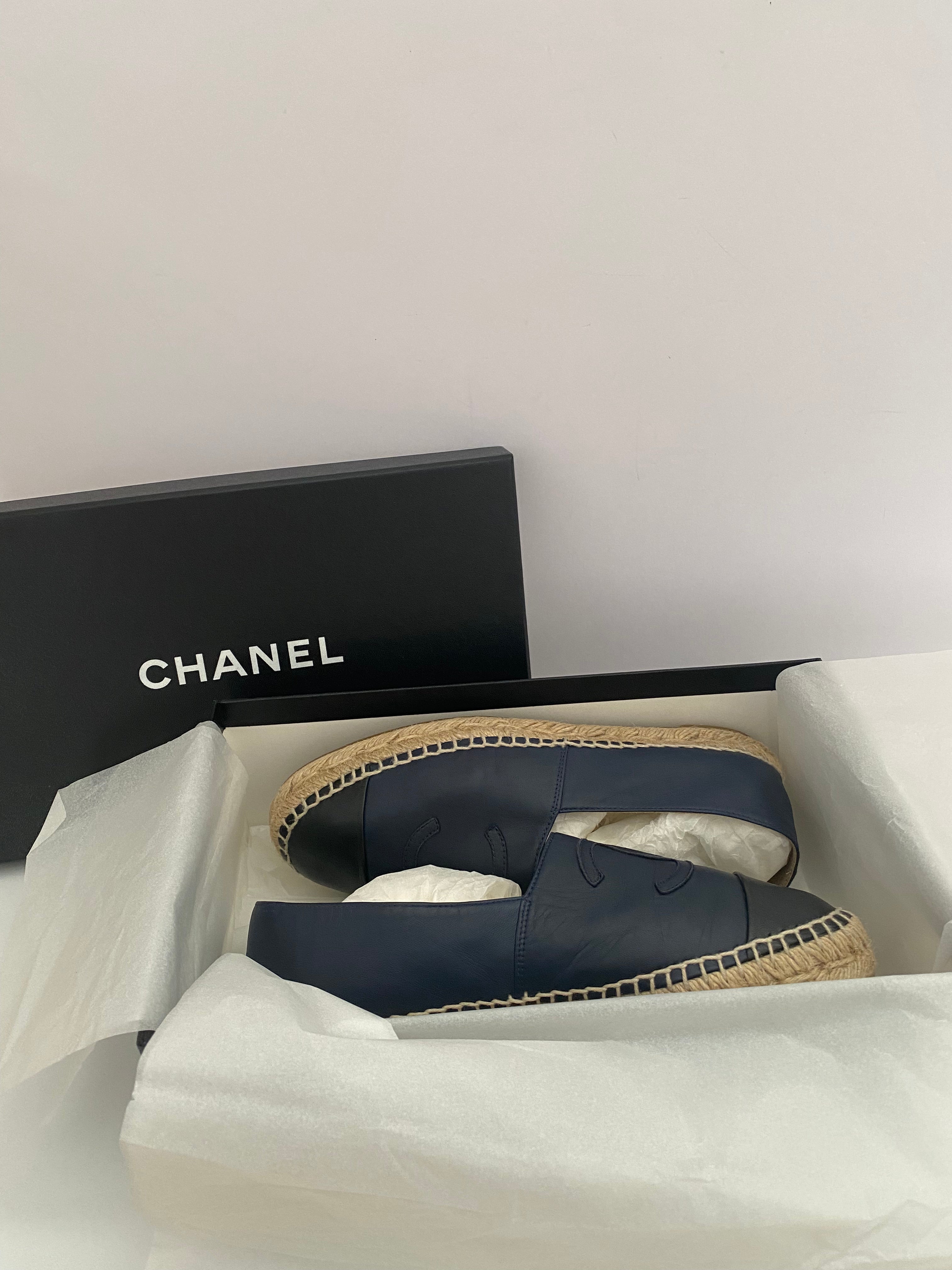 Chanel Lambskin Espadrilles  (RRP £730 )