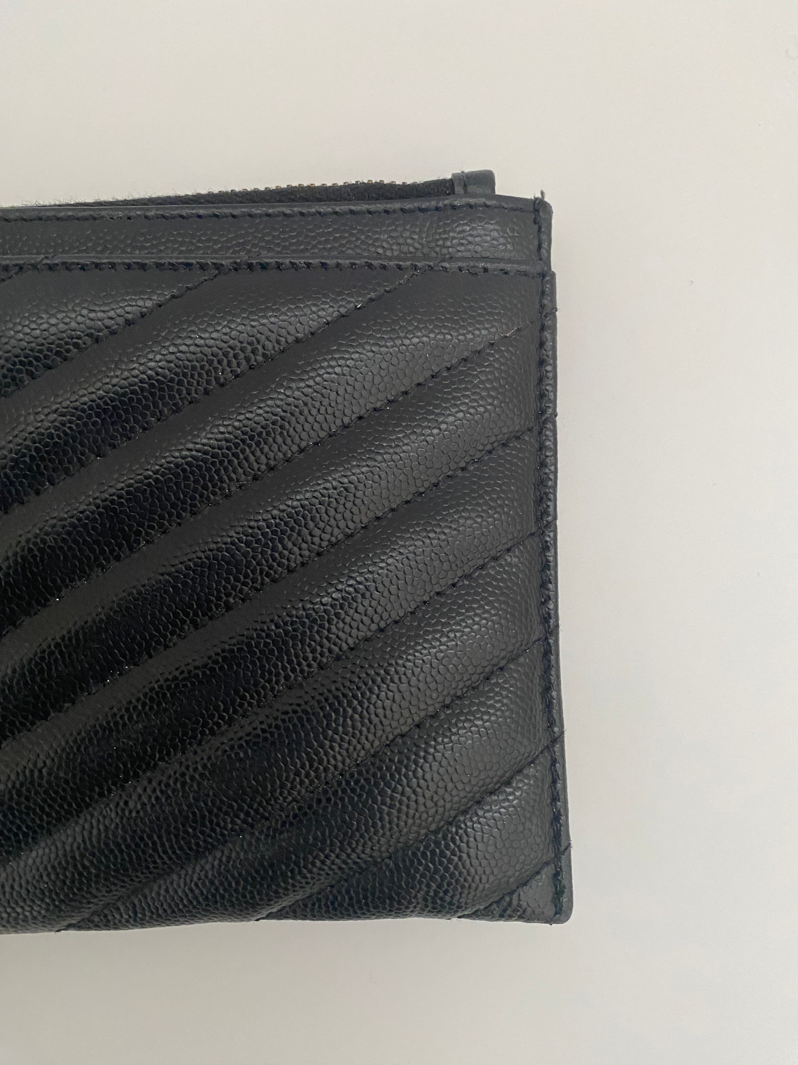Saint Laurent Black Cassandre Pouch With Black Hardware (RRP £365)