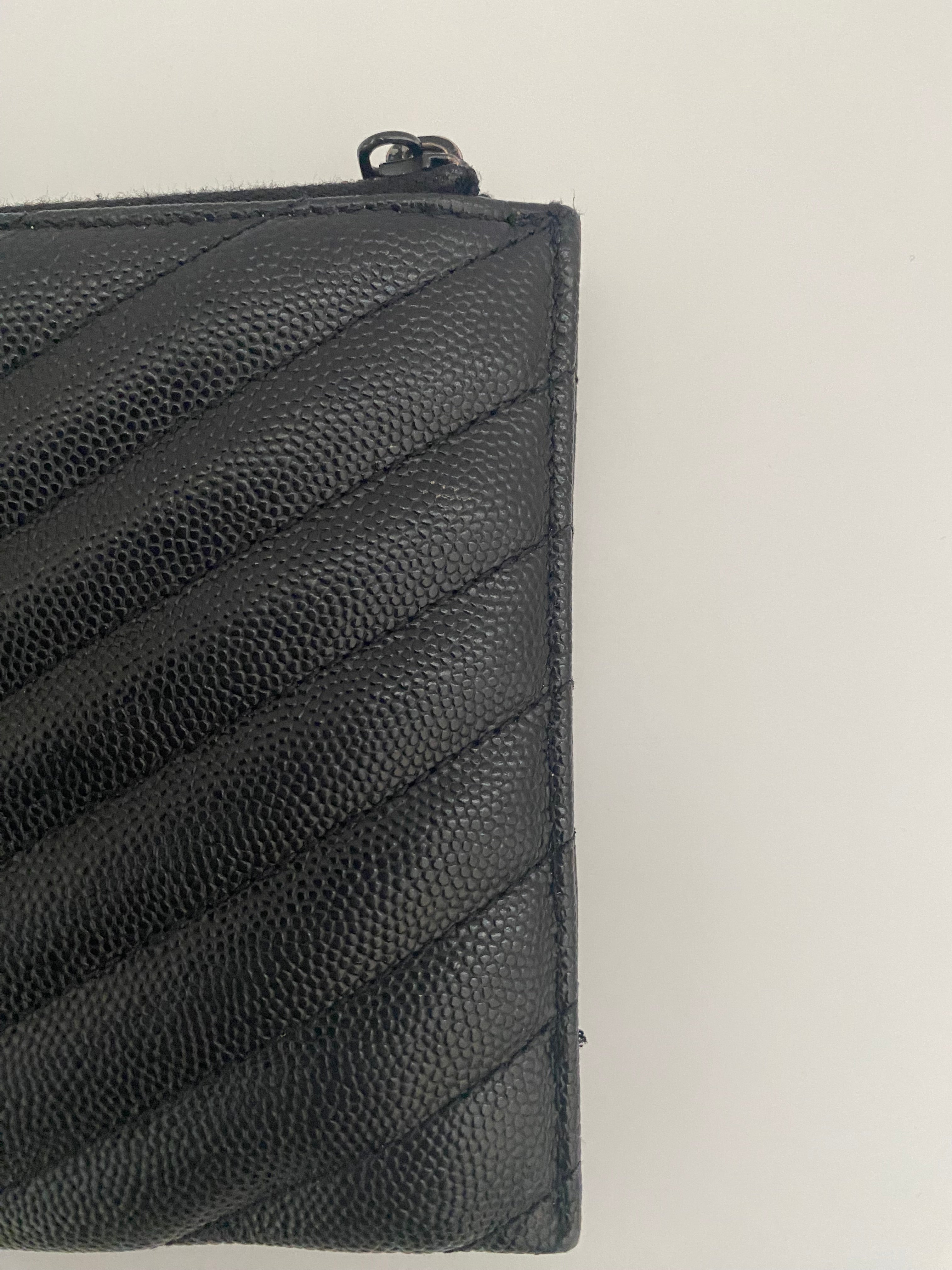Saint Laurent Black Cassandre Pouch With Black Hardware (RRP £365)