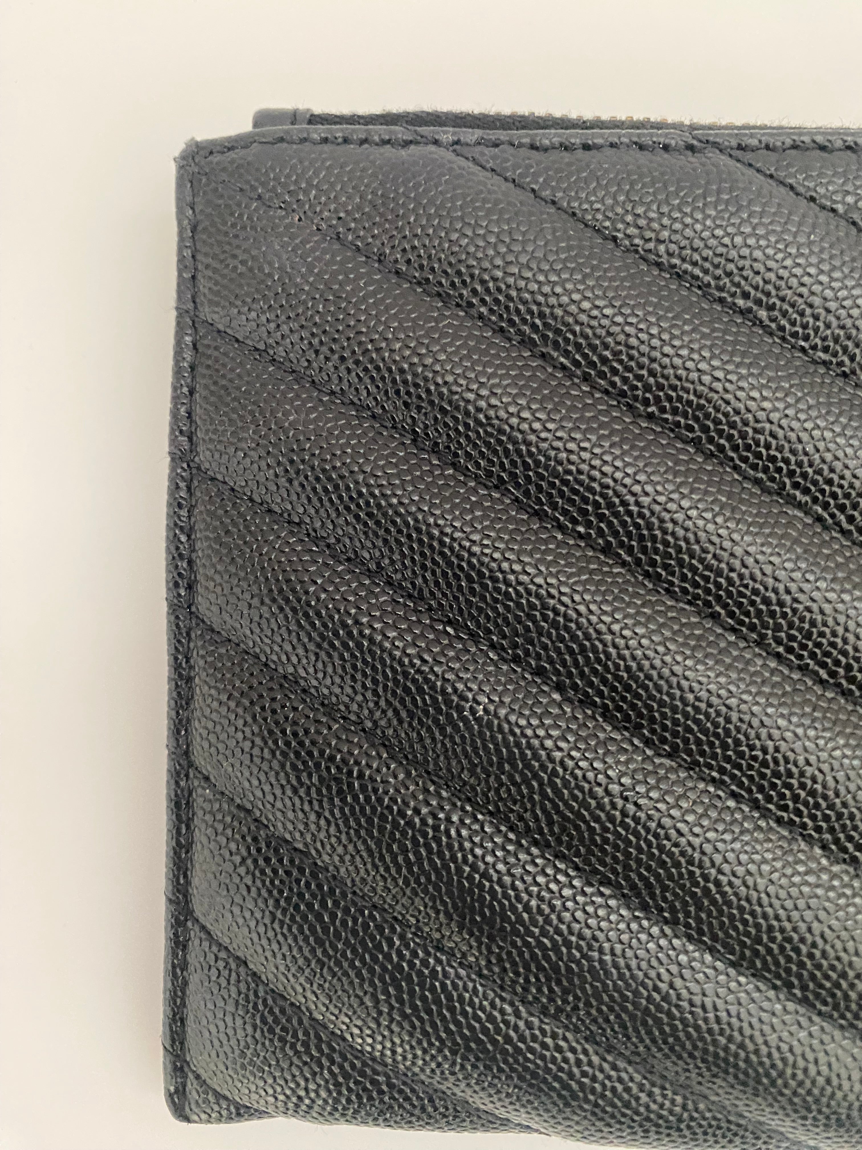 Saint Laurent Black Cassandre Pouch With Black Hardware (RRP £365)