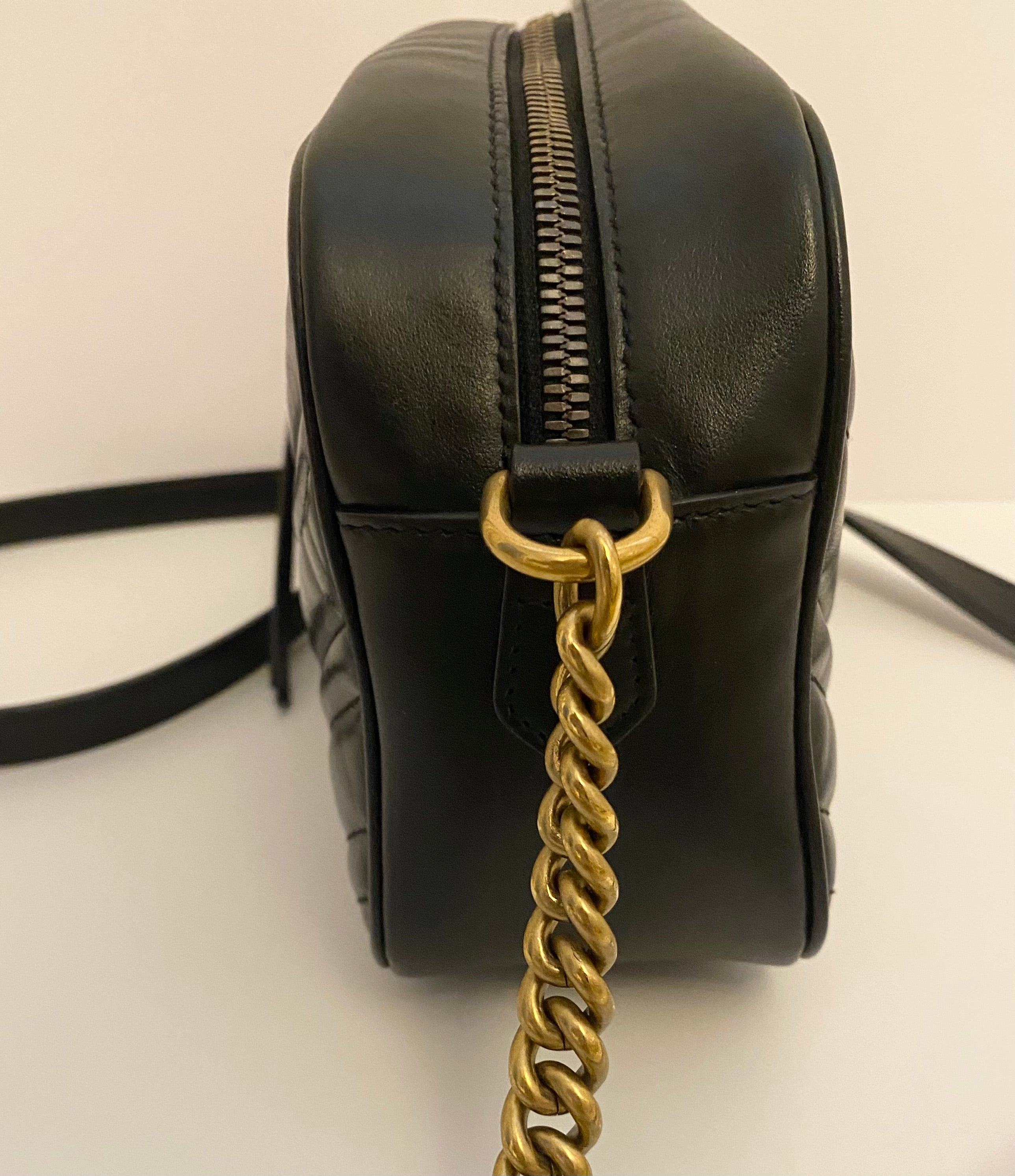 Gucci Black Marmont Small Handbag  (RRP £1340)