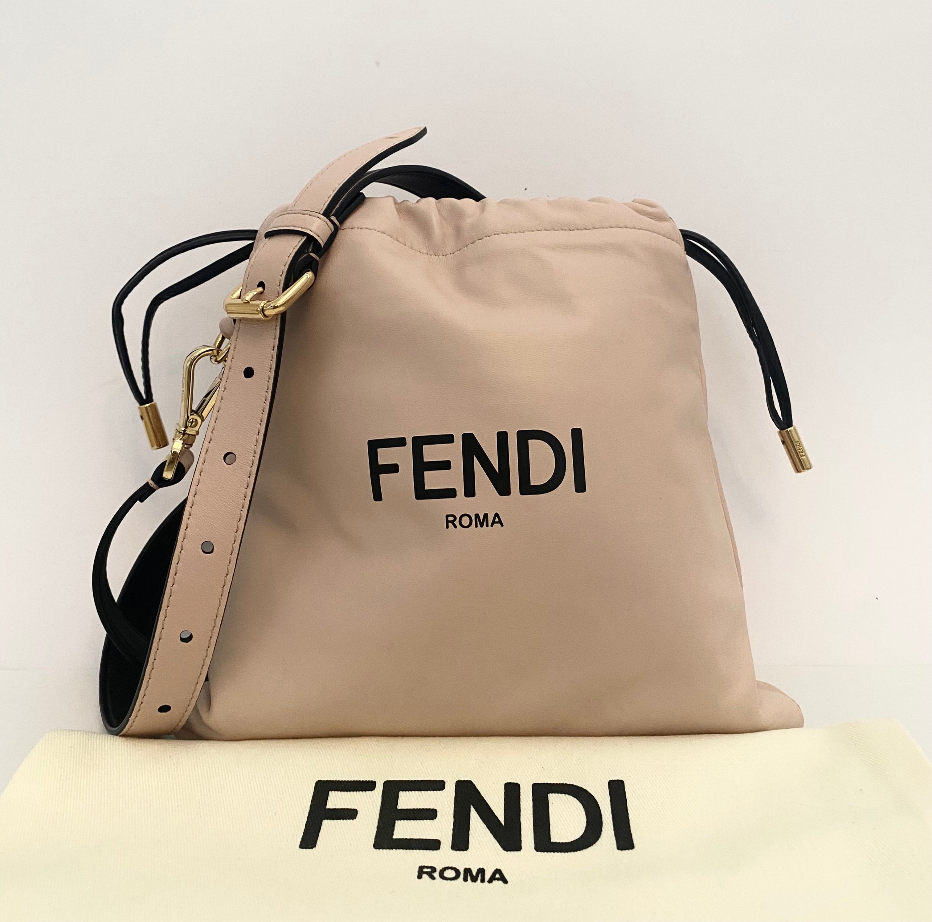 Fendi Pink Roma Sack Drawstring (RRP)