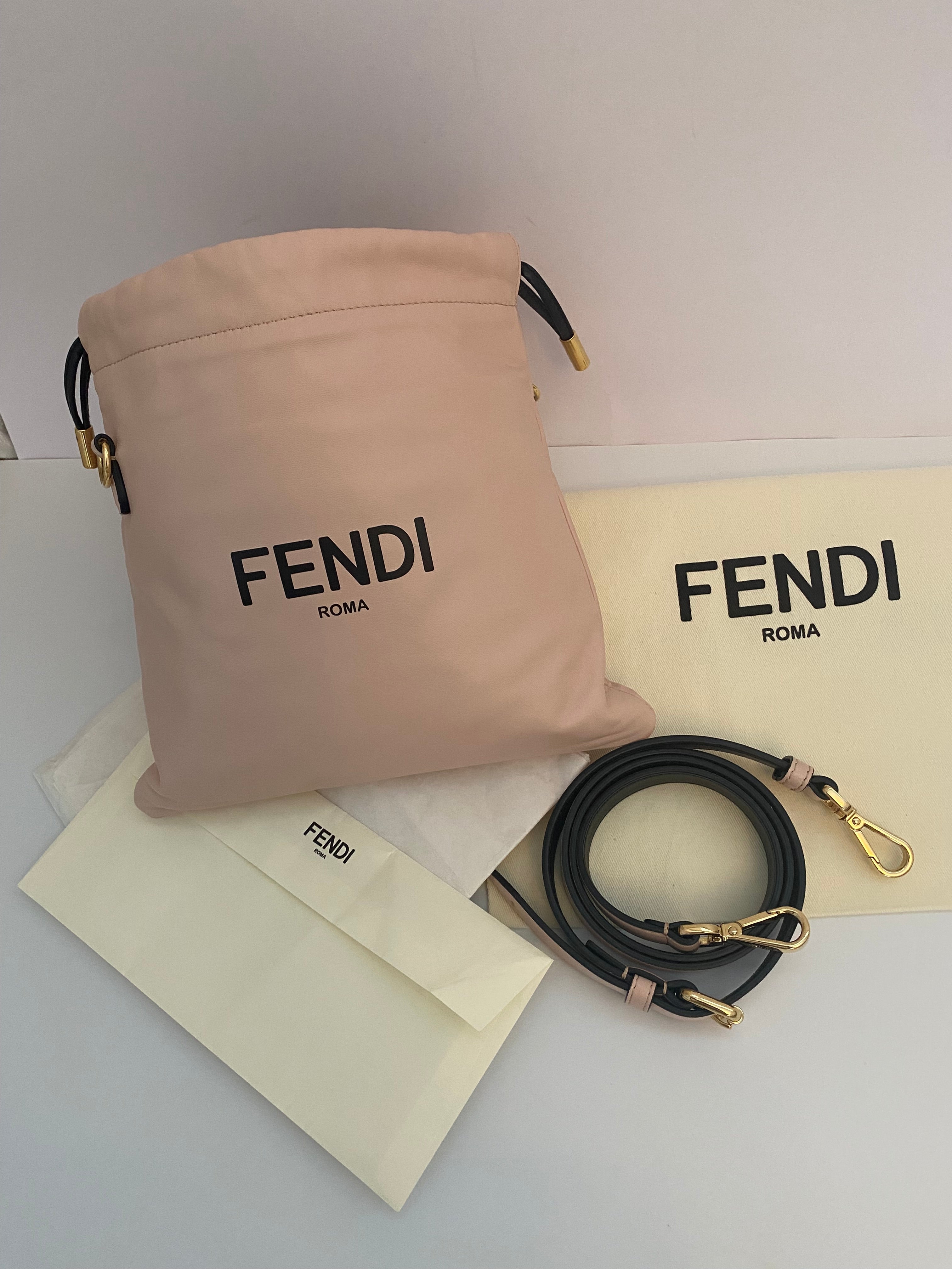 Fendi Pink Roma Sack Drawstring (RRP)