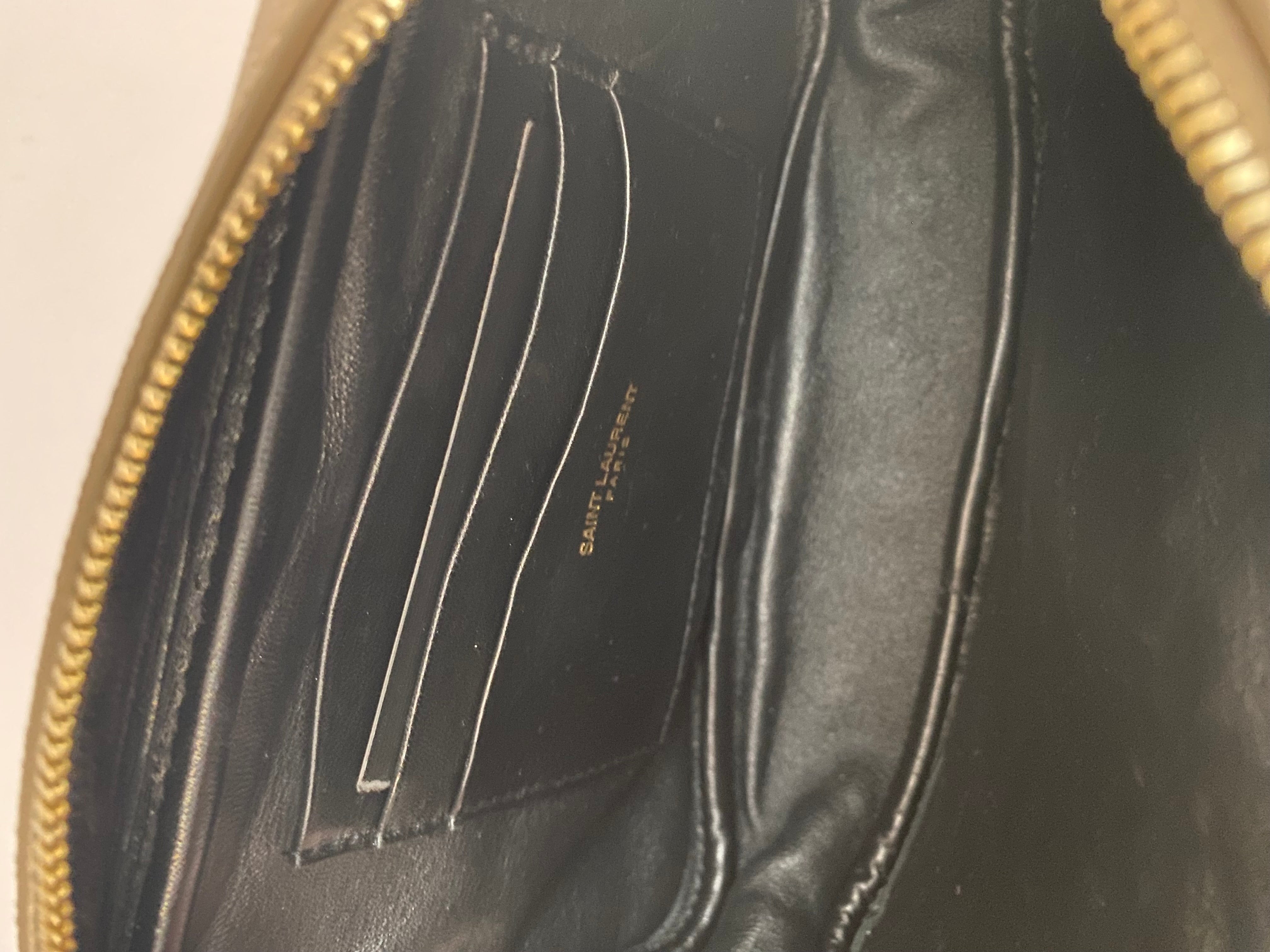 Saint Laurent Dark Beige Mini Lou Camera Bag With Gold Hardware ( RRP £1185 )