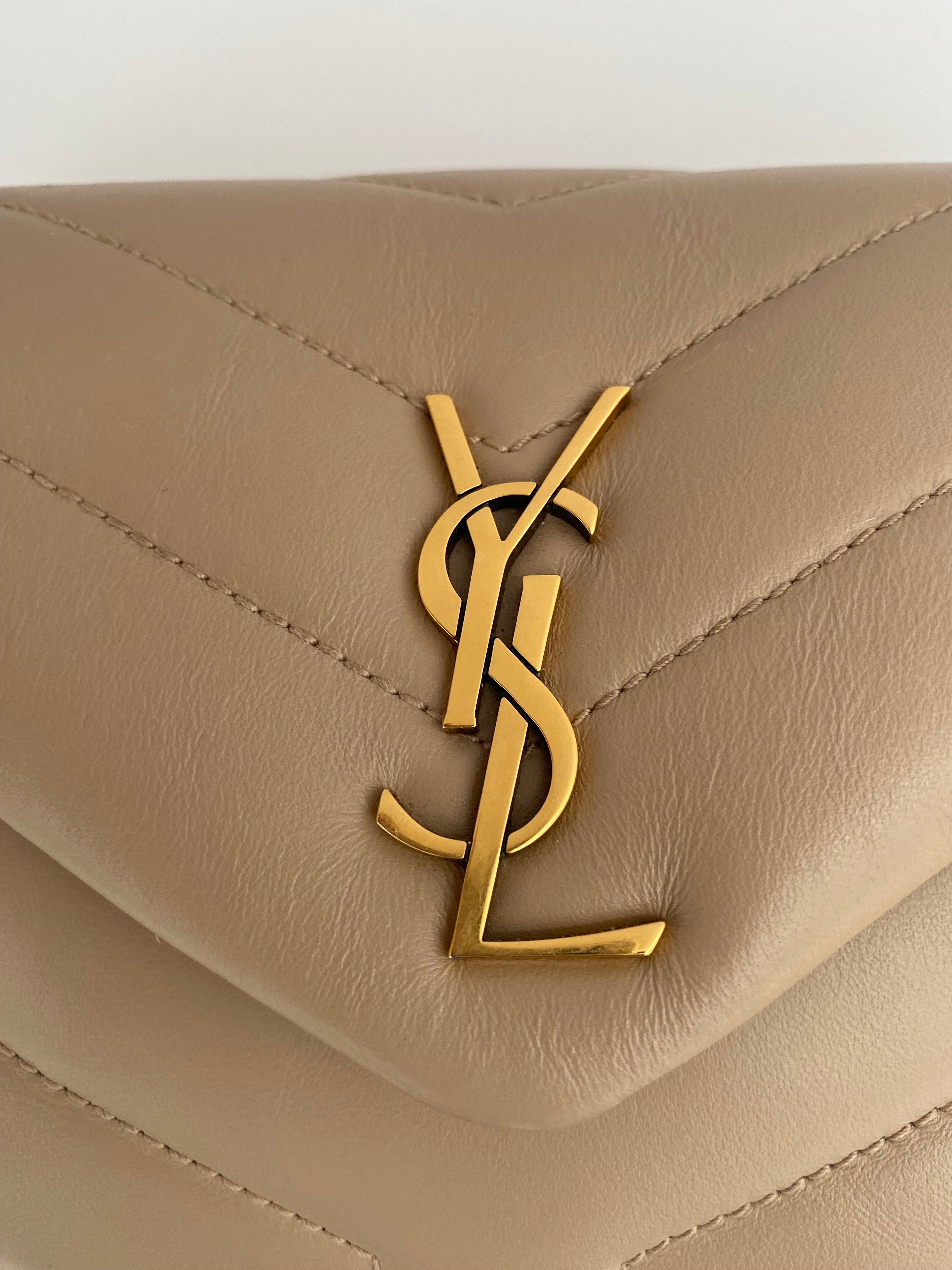 Saint Laurent Beige Toy LouLou With Gold Hardware ( RRP £1350 )