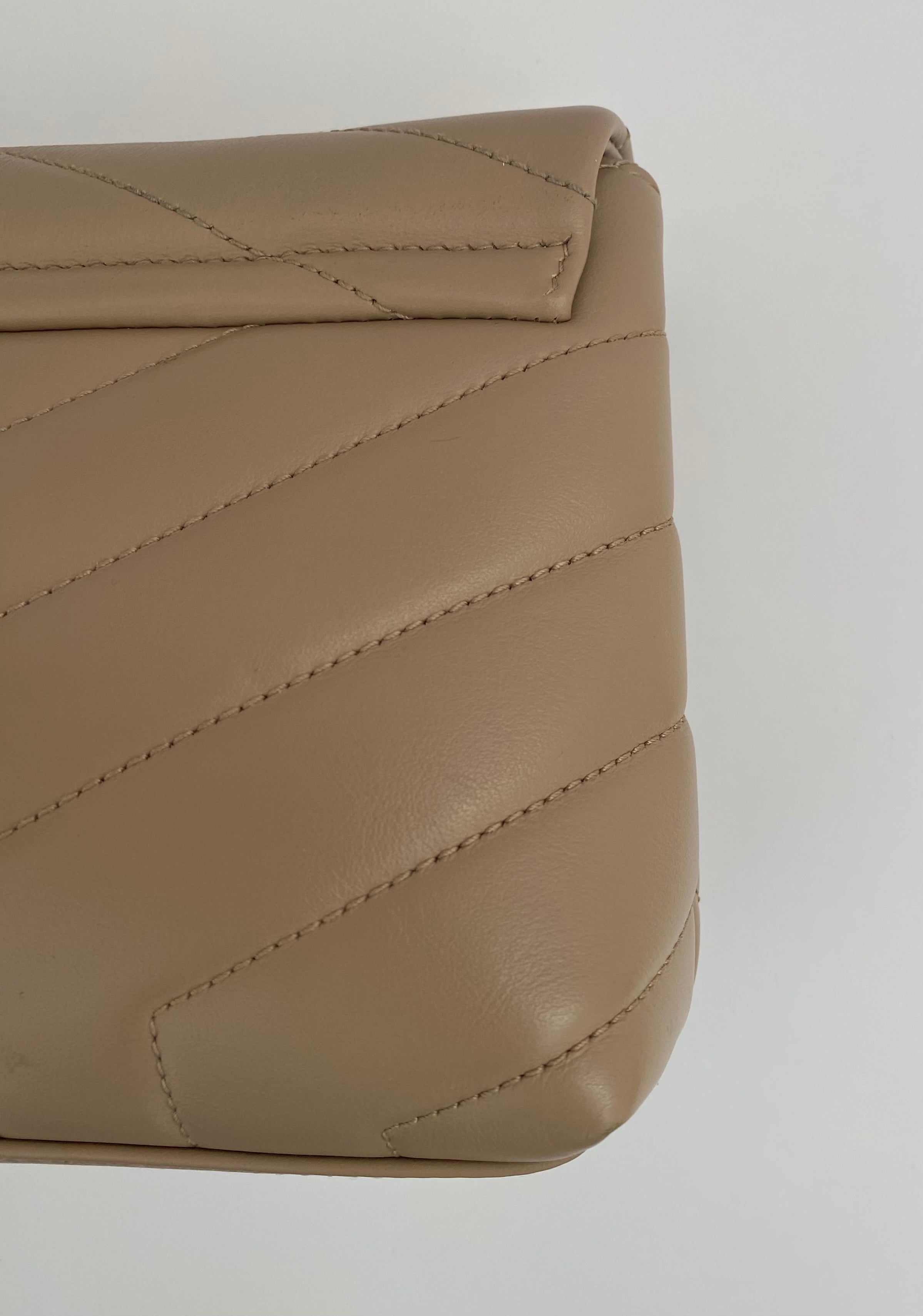 Saint Laurent Beige Toy LouLou With Gold Hardware ( RRP £1350 )