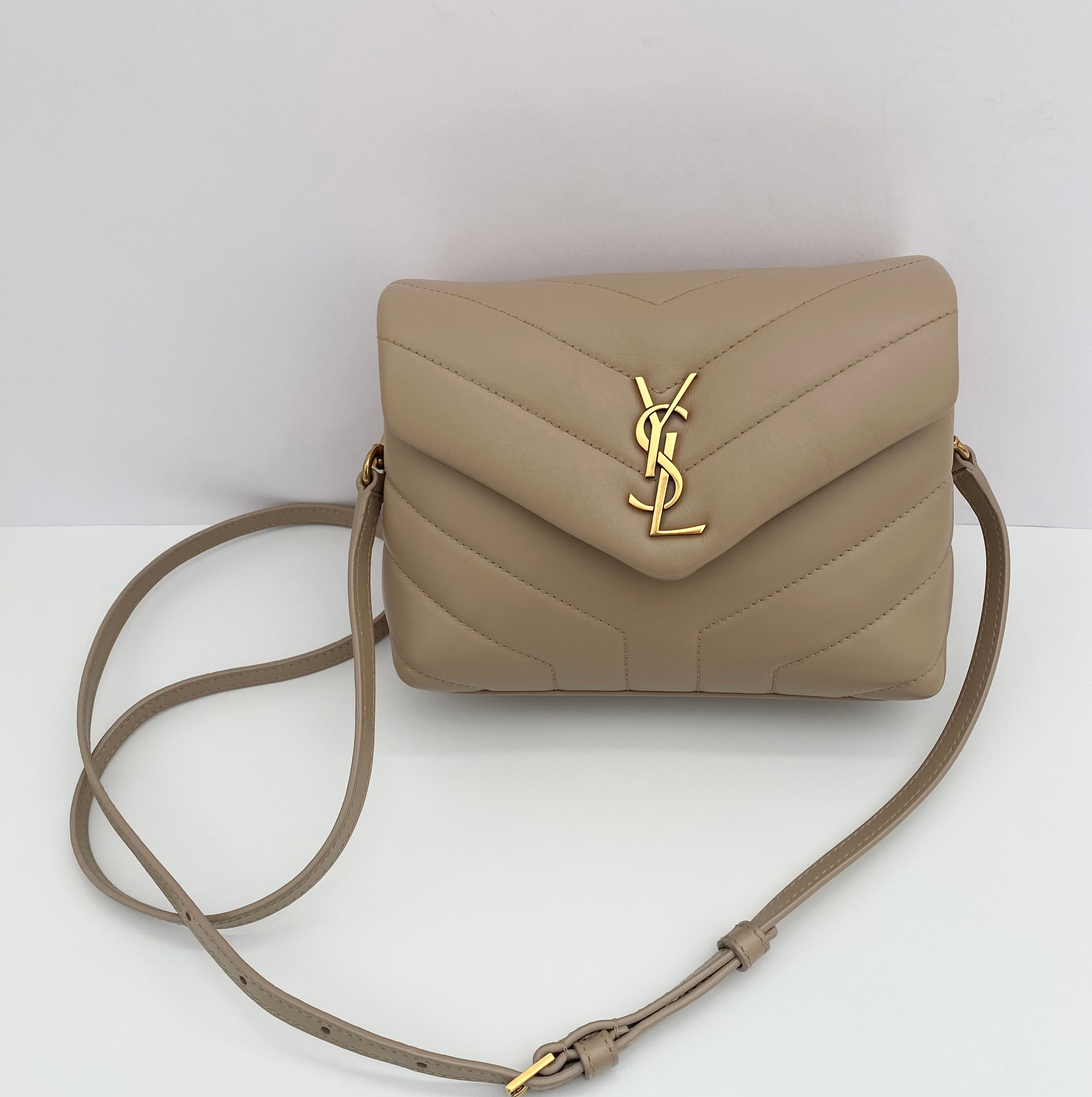 Saint Laurent Beige Toy LouLou With Gold Hardware ( RRP £1350 )