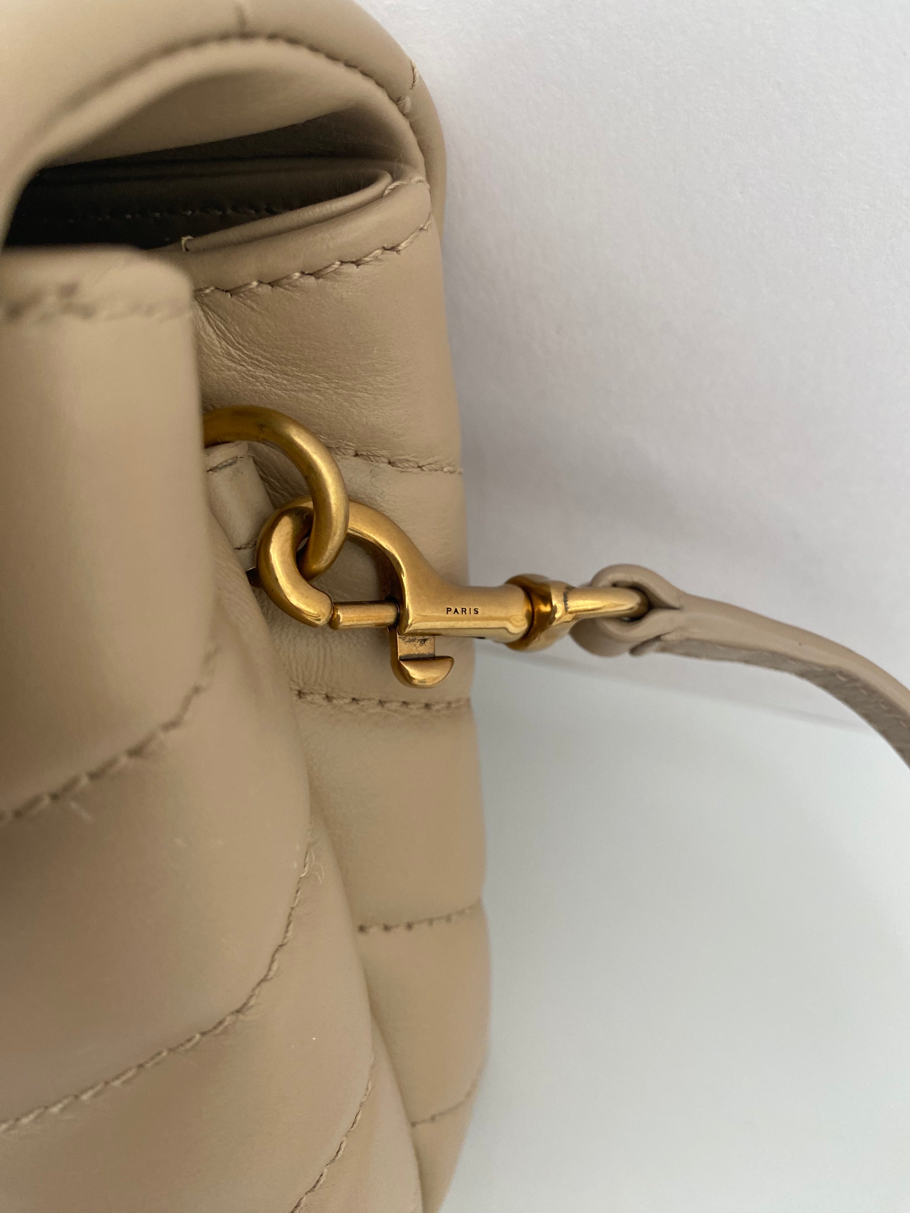 Saint Laurent Beige Toy LouLou With Gold Hardware ( RRP £1350 )