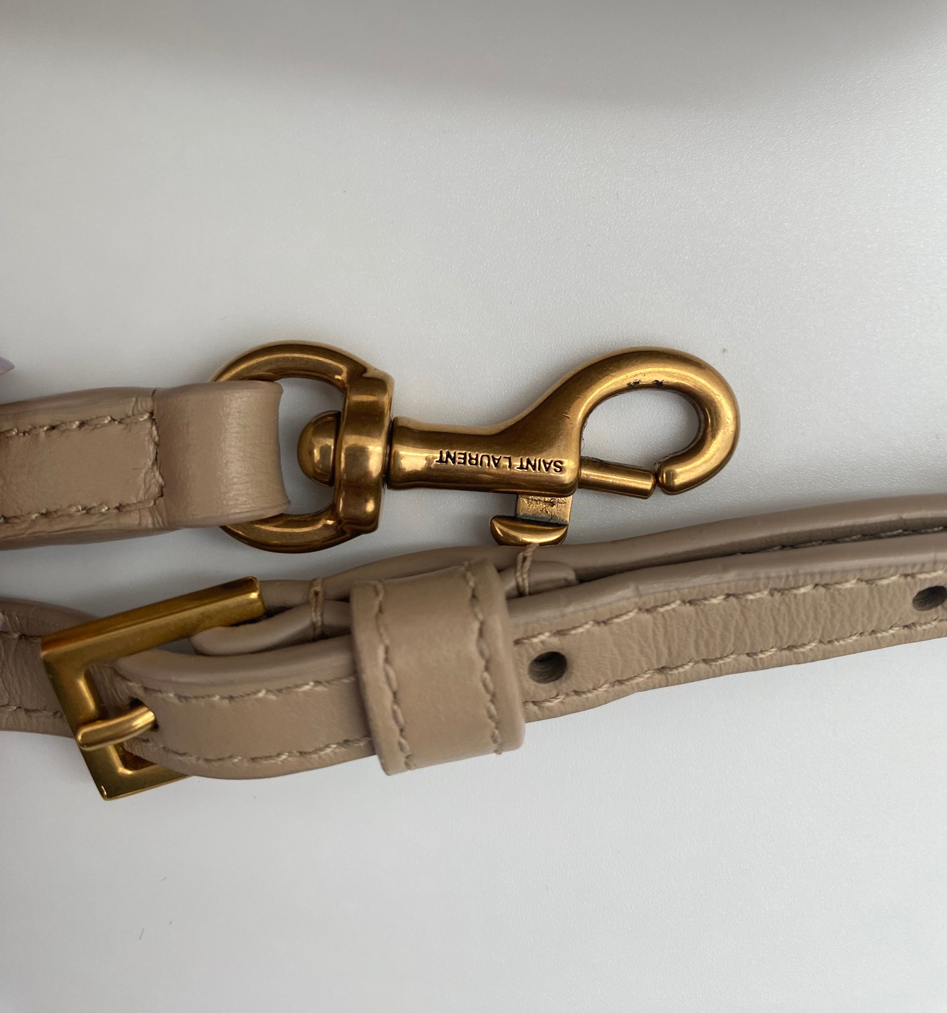 Saint Laurent Beige Toy LouLou With Gold Hardware ( RRP £1350 )