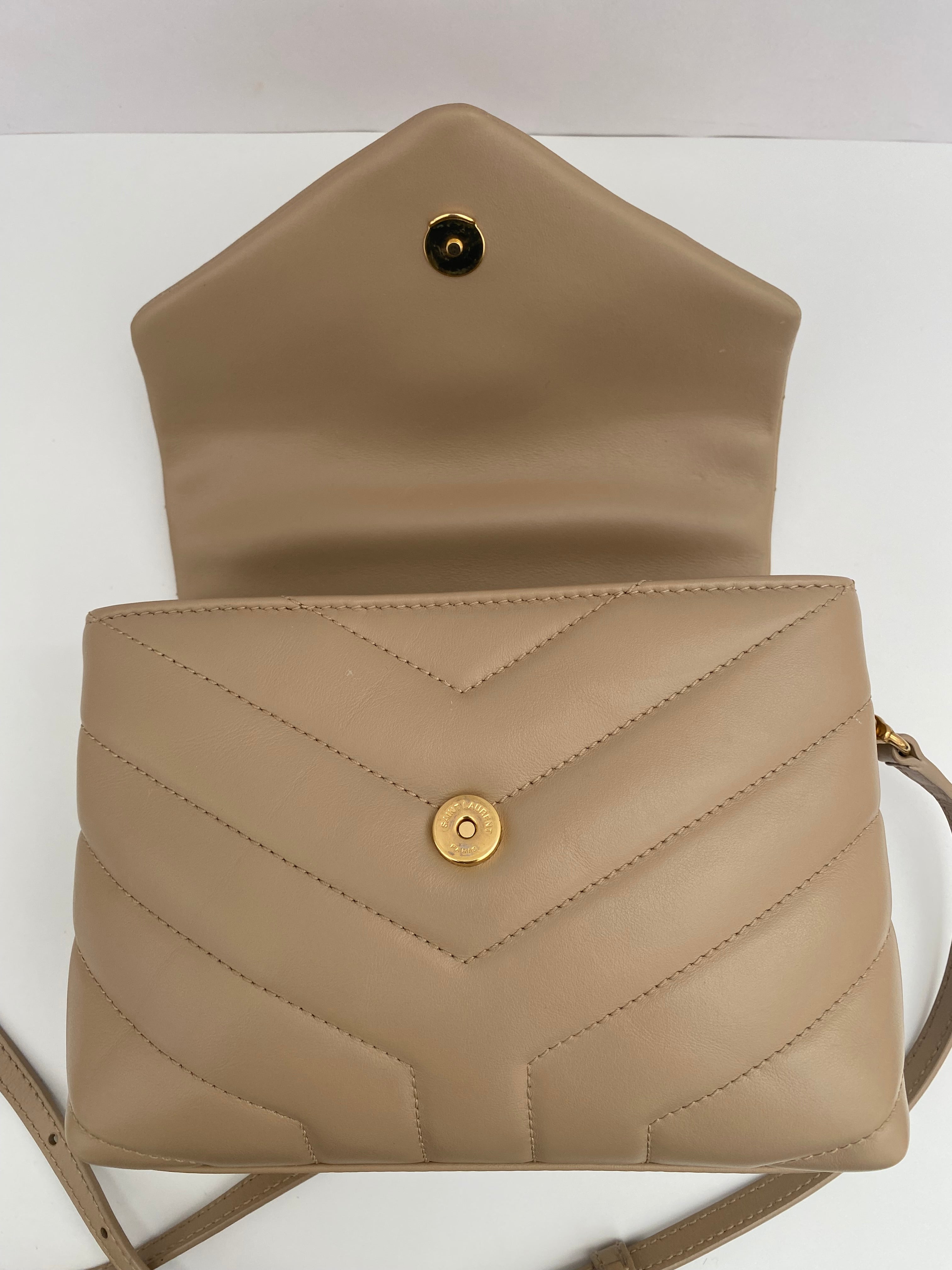 Saint Laurent Beige Toy LouLou With Gold Hardware ( RRP £1350 )