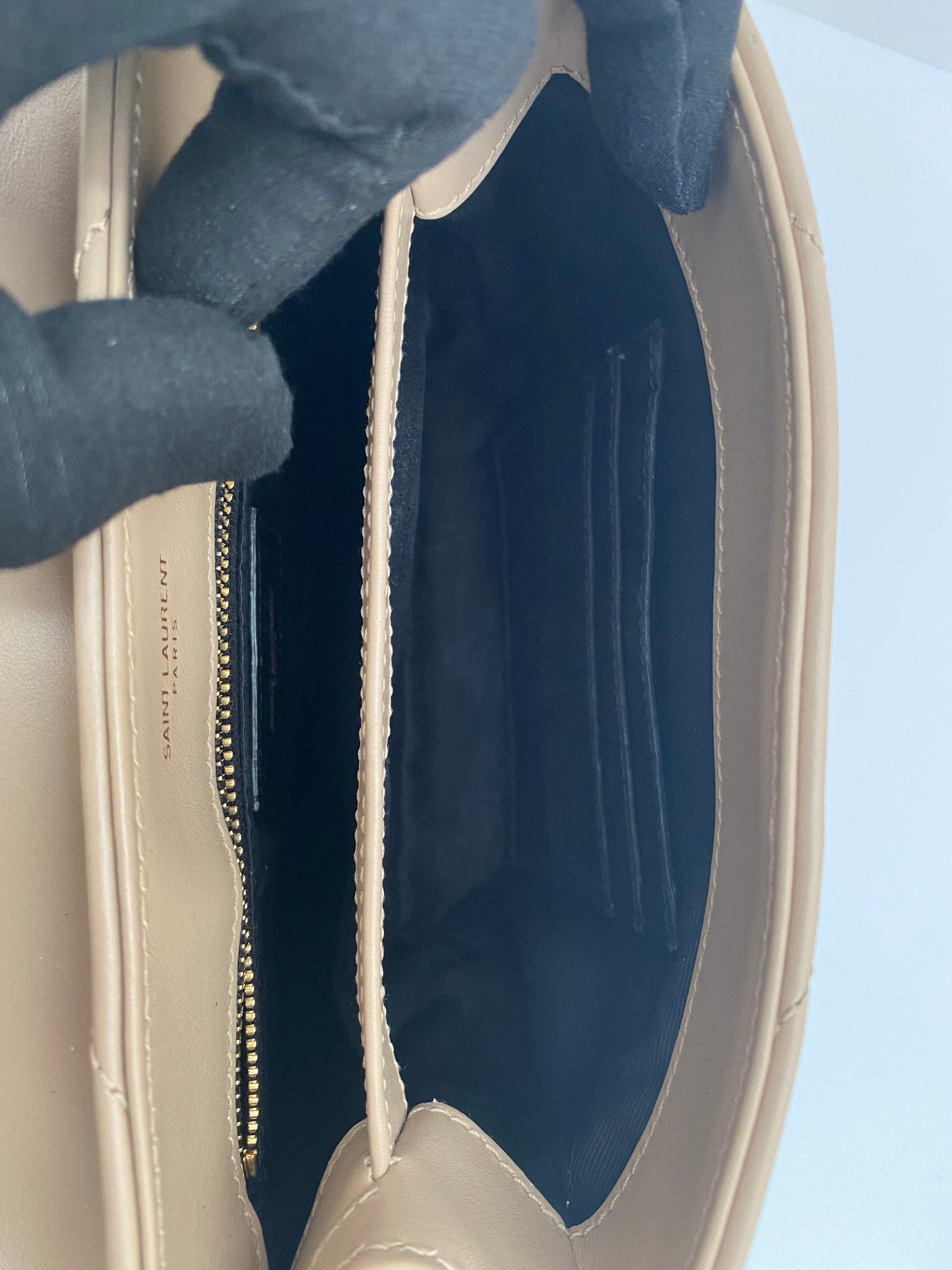 Saint Laurent Beige Toy LouLou With Gold Hardware ( RRP £1350 )