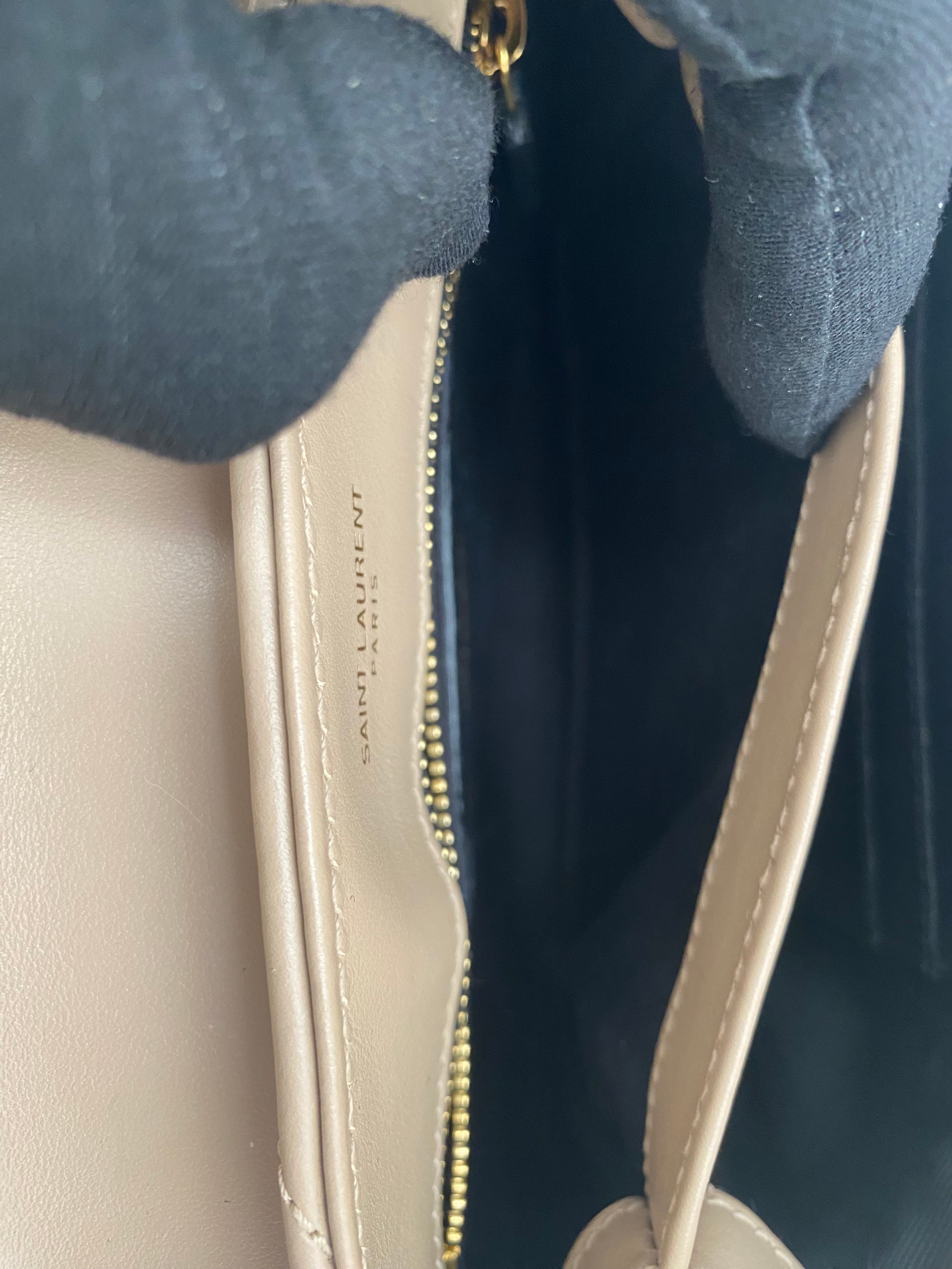 Saint Laurent Beige Toy LouLou With Gold Hardware ( RRP £1350 )
