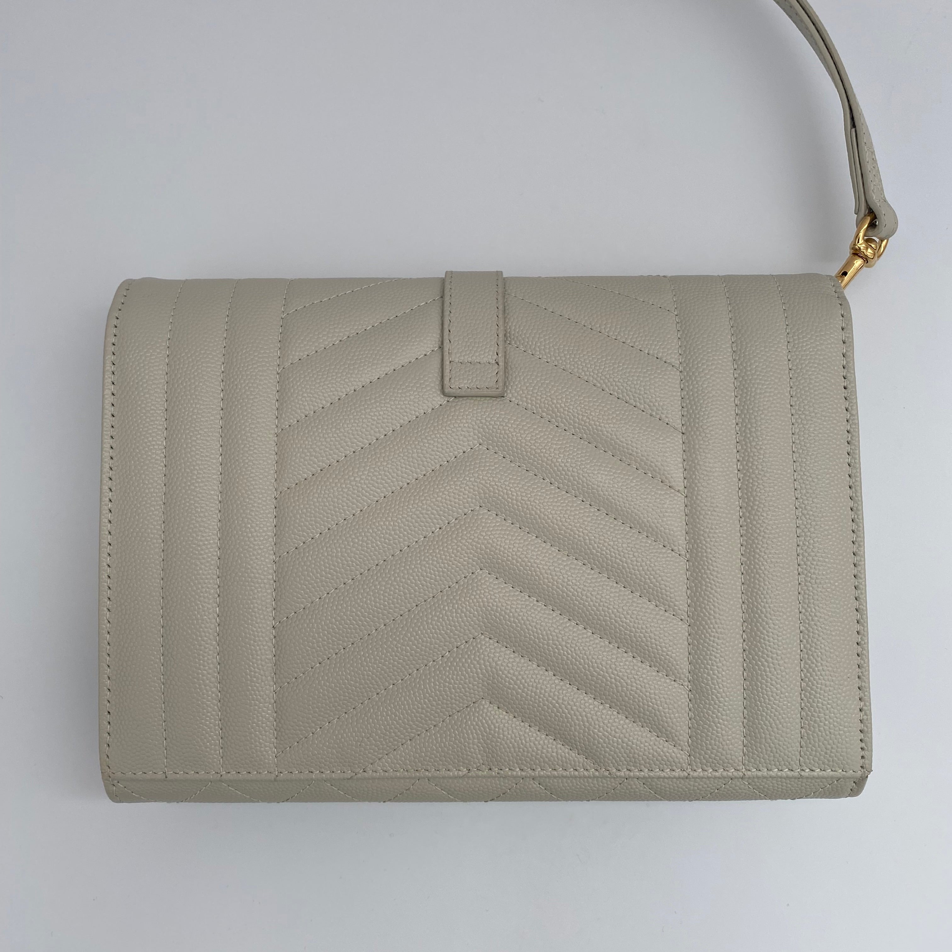 Saint Laurent Envelope Flap Pouch With Gold Hardware and Conversion Kit ( RRP £630 )