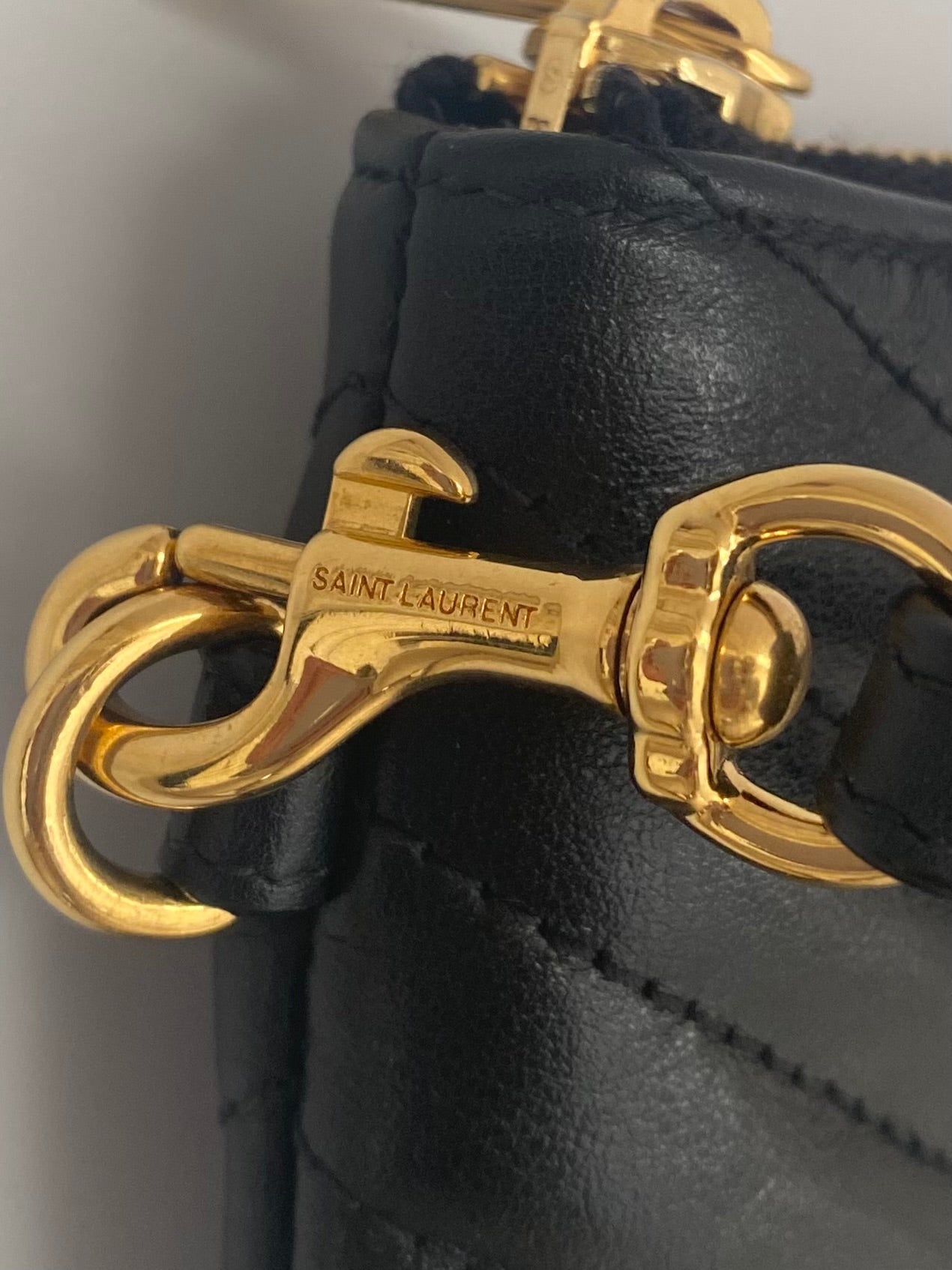 Saint Laurent Black Monogram Clutch Pouch  ( RRP £530 )