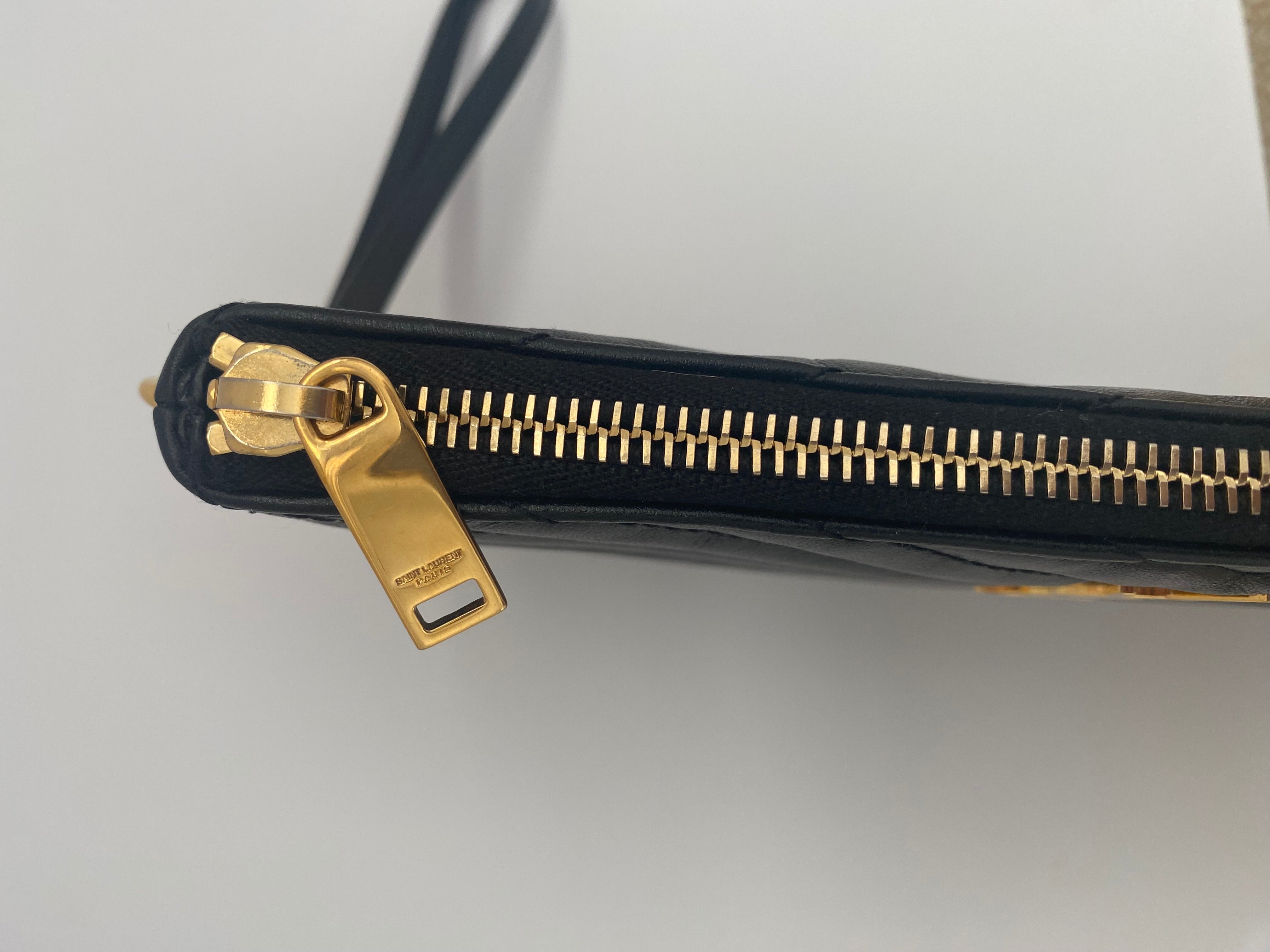 Saint Laurent Black Monogram Clutch Pouch  ( RRP £530 )