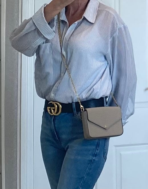 Louis Vuitton Beige Epi Leather Felicie With Gold Hardware.  (RRP £1190)