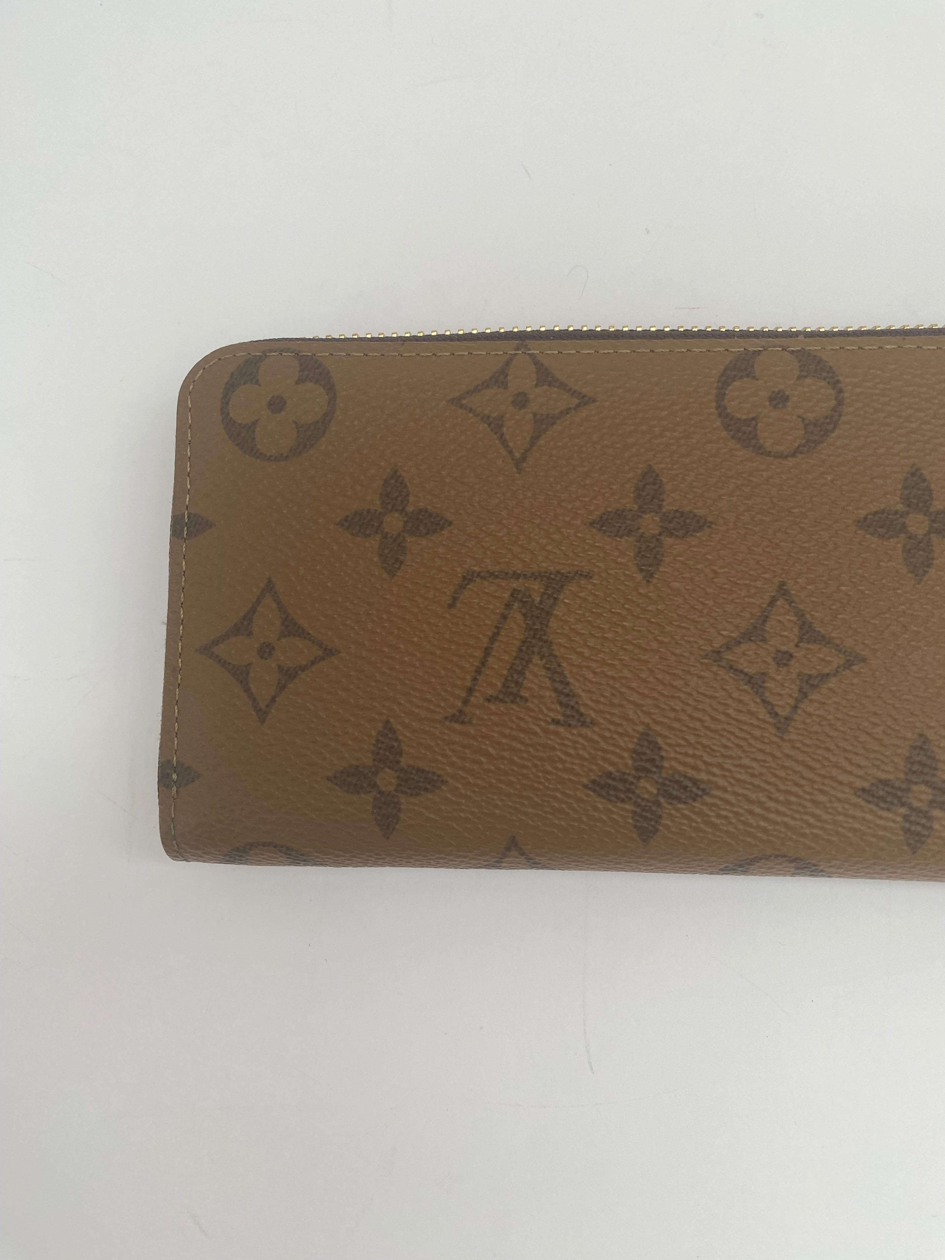 Louis Vuitton Clemence Wallet In Monogram Reverse Canvas