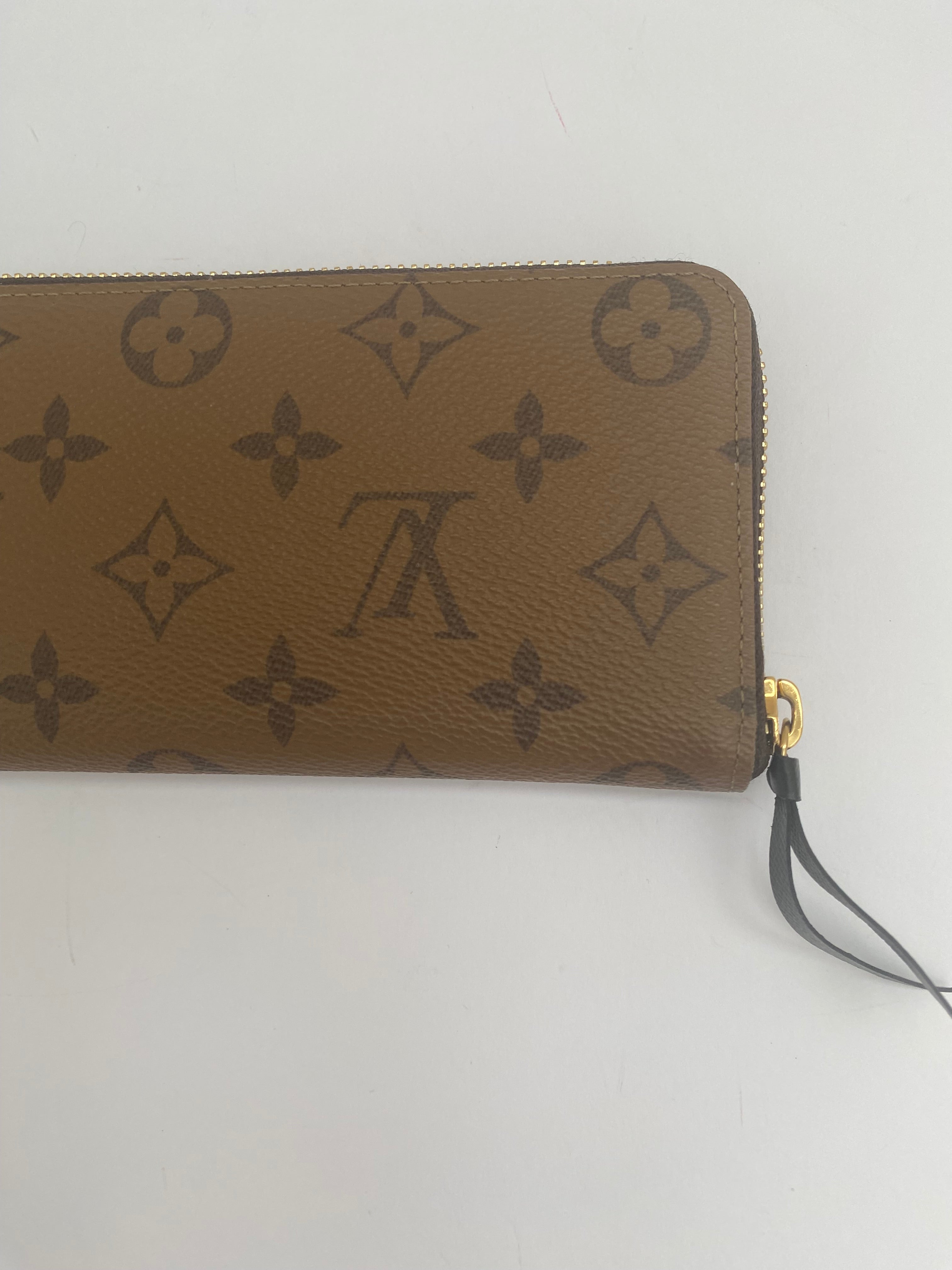Louis Vuitton Clemence Wallet In Monogram Reverse Canvas