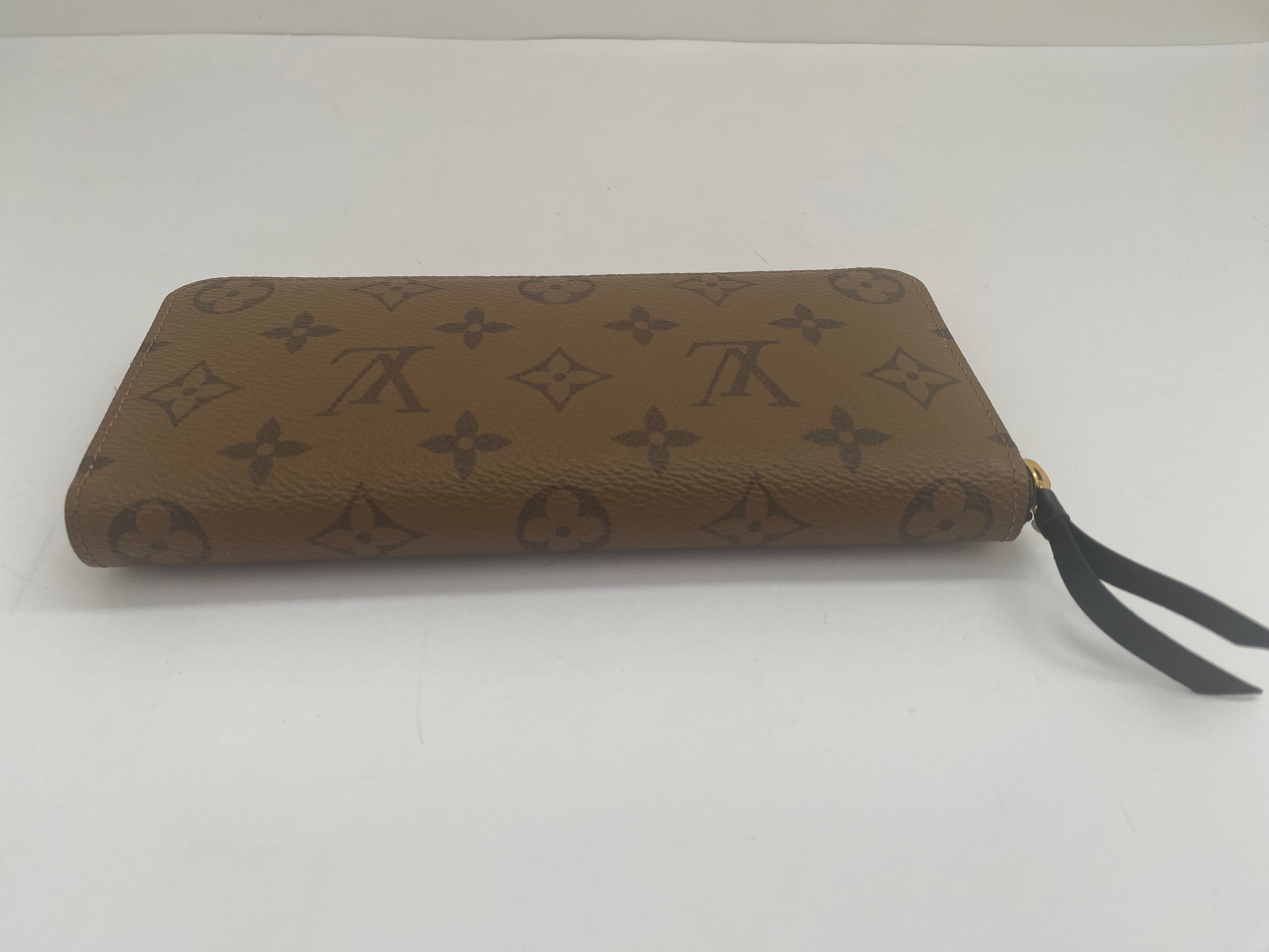Louis Vuitton Clemence Wallet In Monogram Reverse Canvas