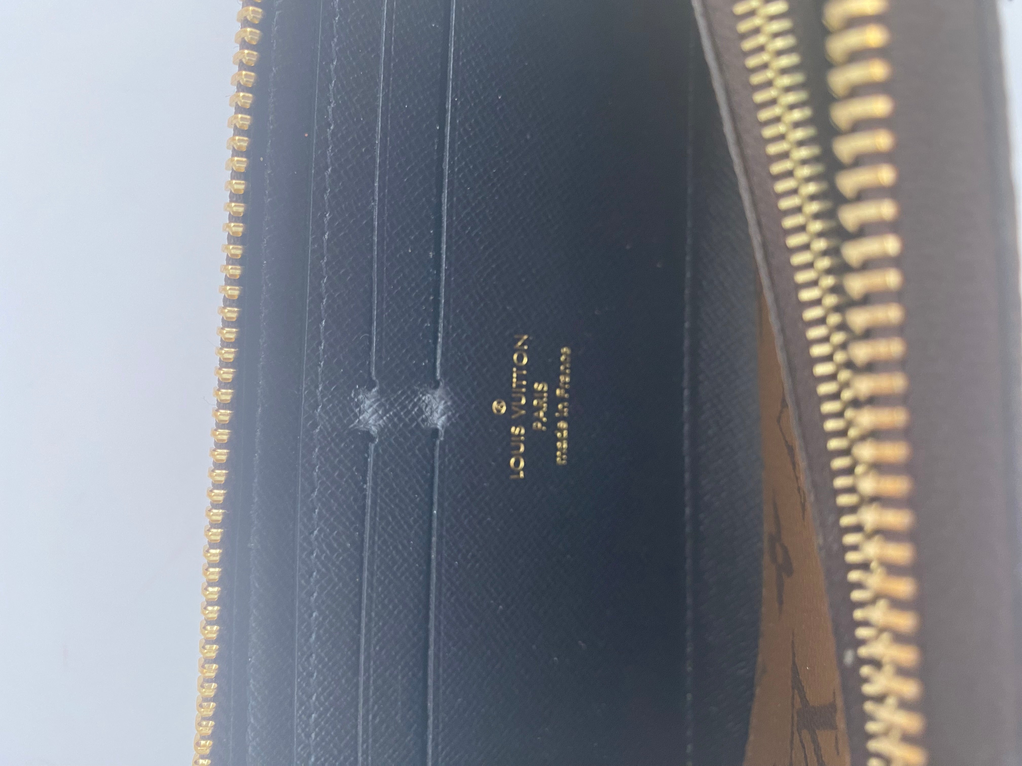 Louis Vuitton Clemence Wallet In Monogram Reverse Canvas