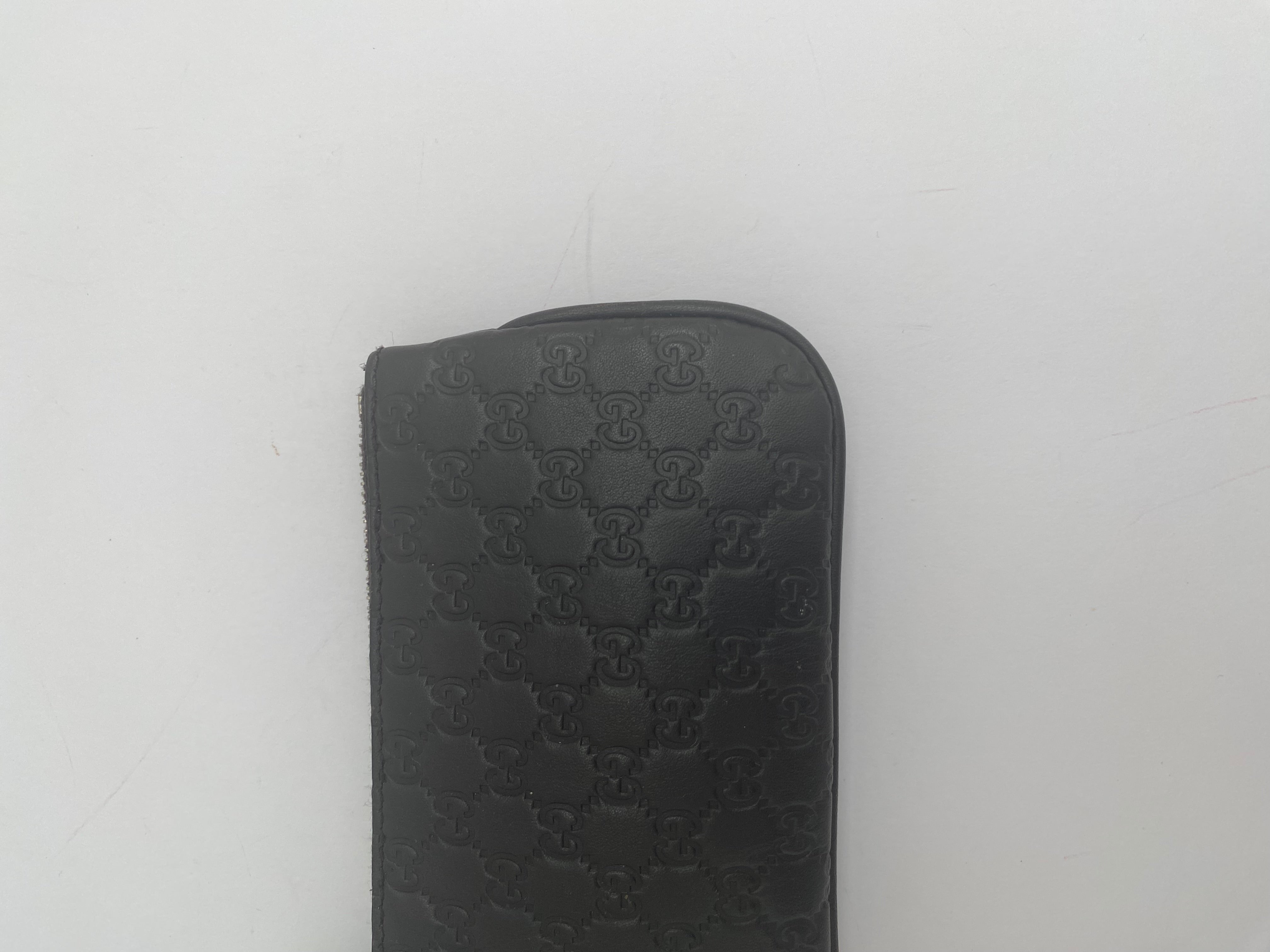 Gucci Micro Black Leather Key Pouch
