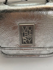 Mulberry Micro Sadie Square Crinkled Metallic Leather