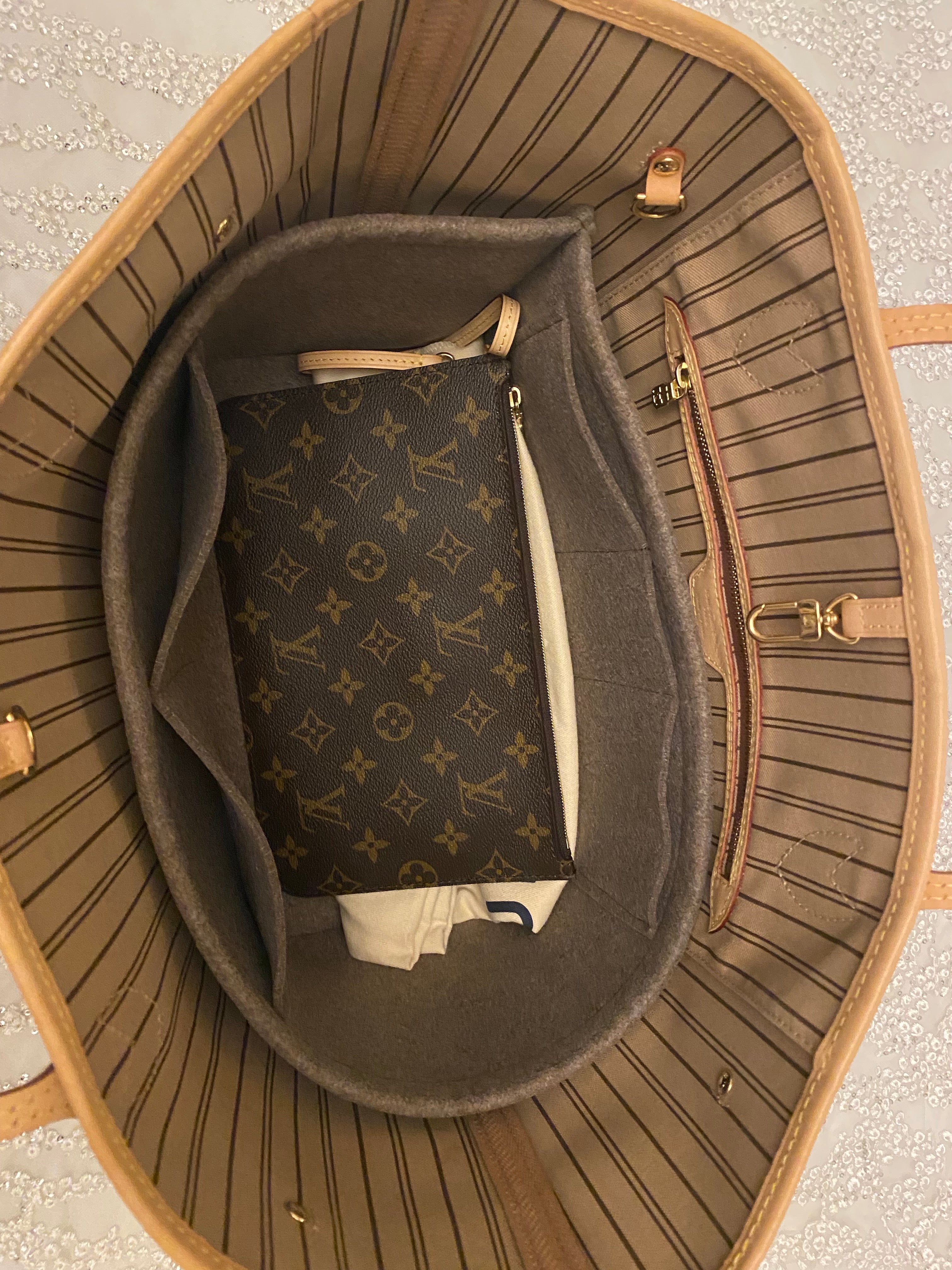 Louis Vuitton Monogram Neverfull MM With Pouch