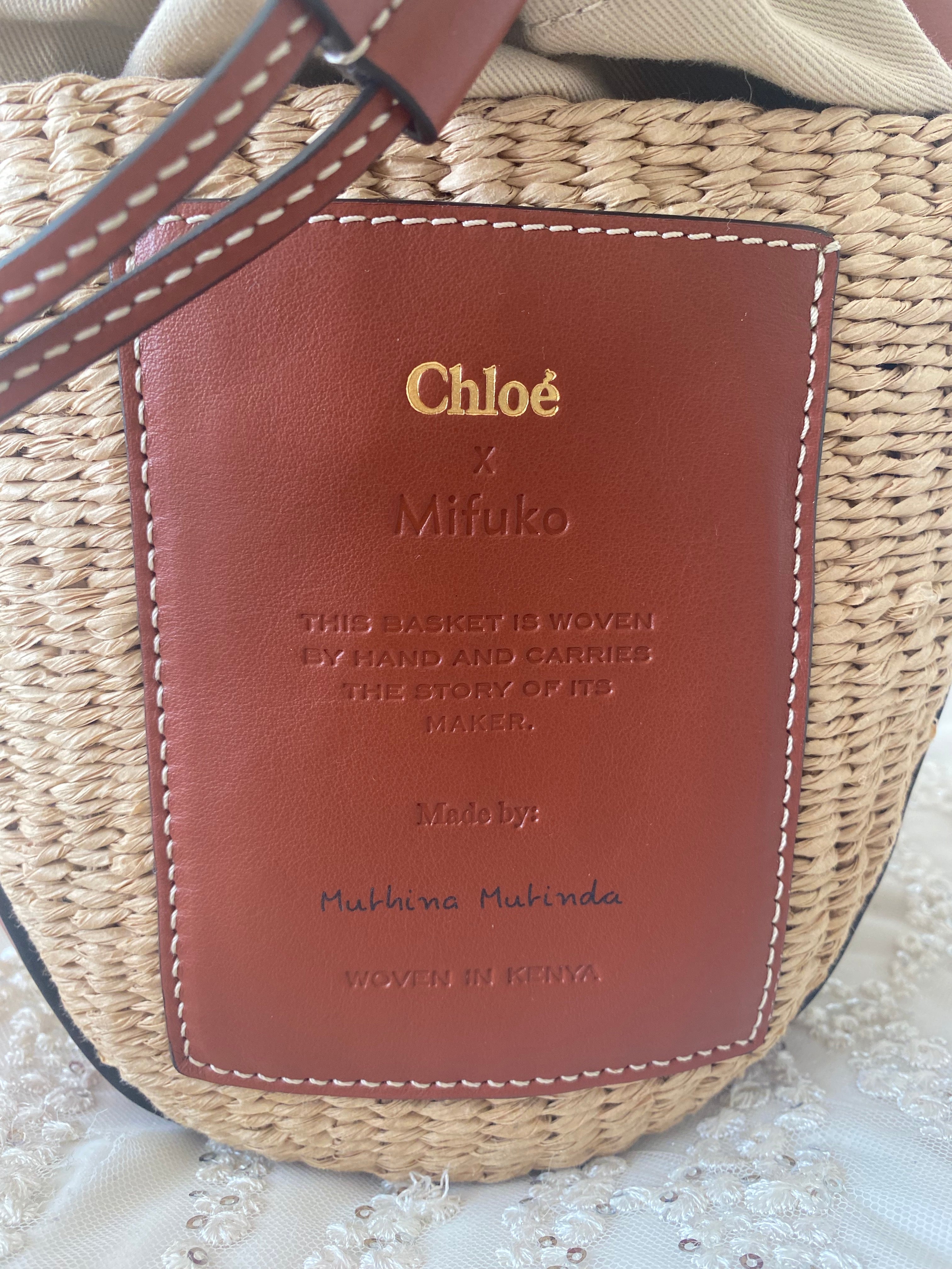 Chloe & Mifuko Edition Woody Mini Basket