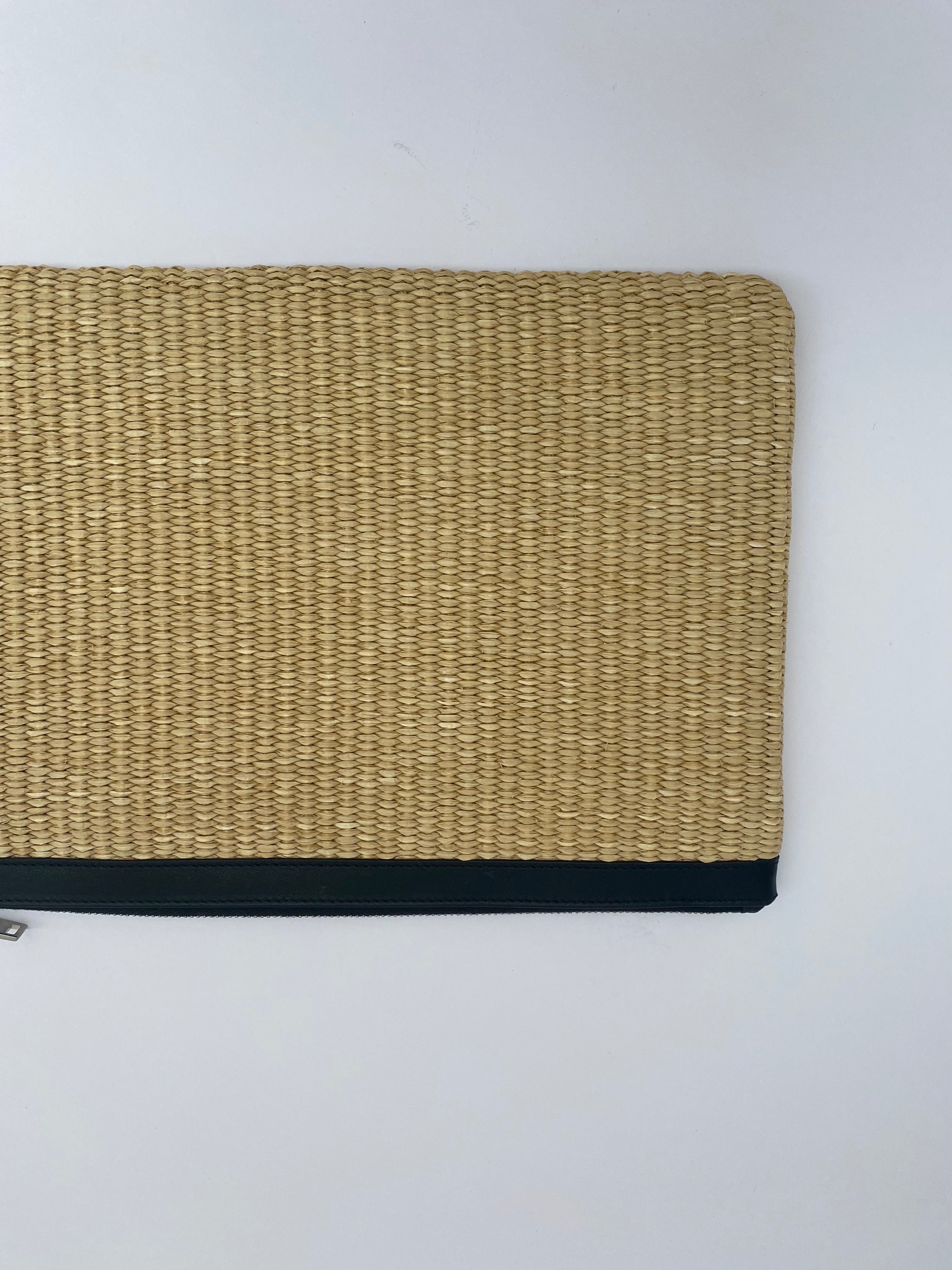 Saint Laurent Raffia Rive Gauche Pouch (RRP £550.00)