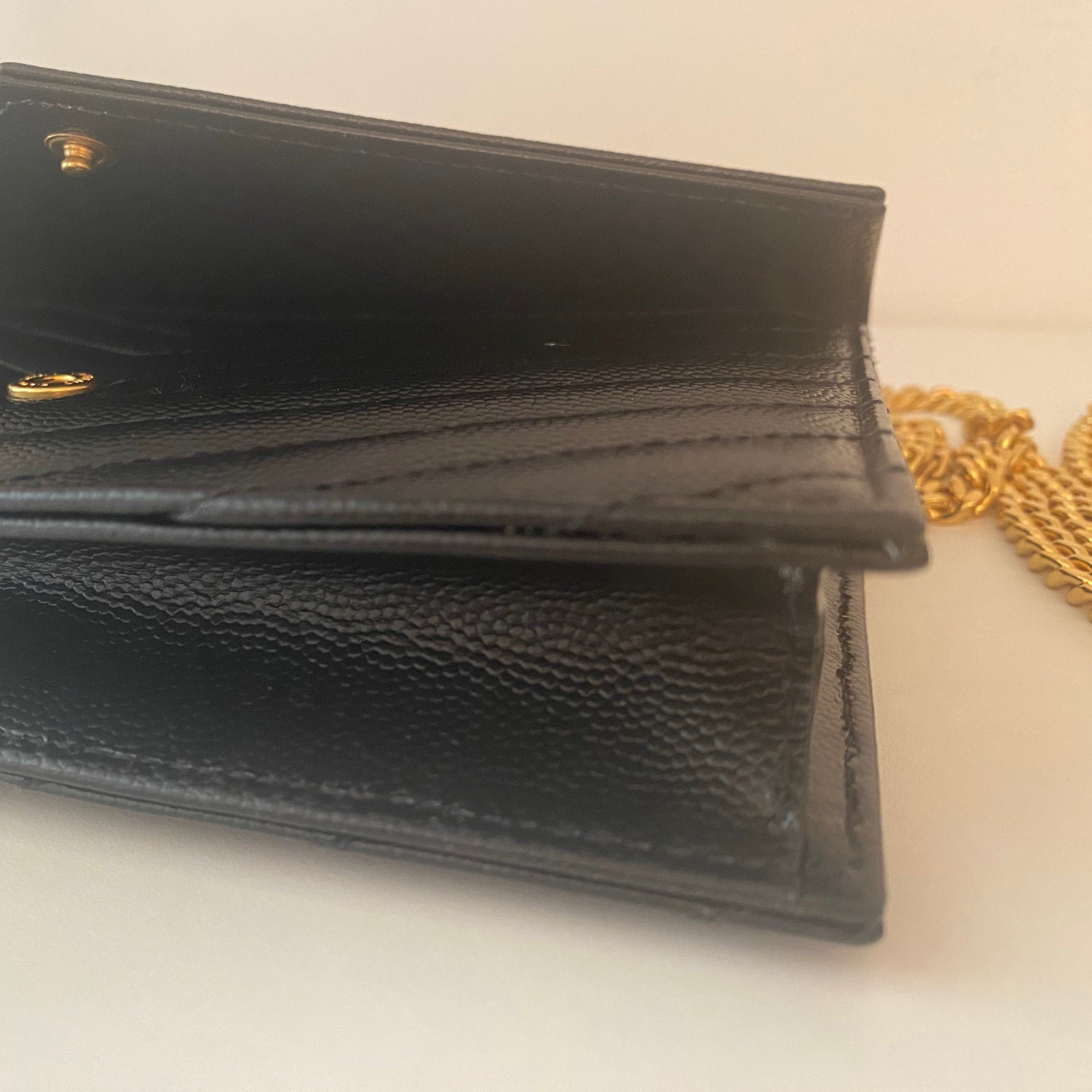 Saint Laurent Black Envelope Cassandra