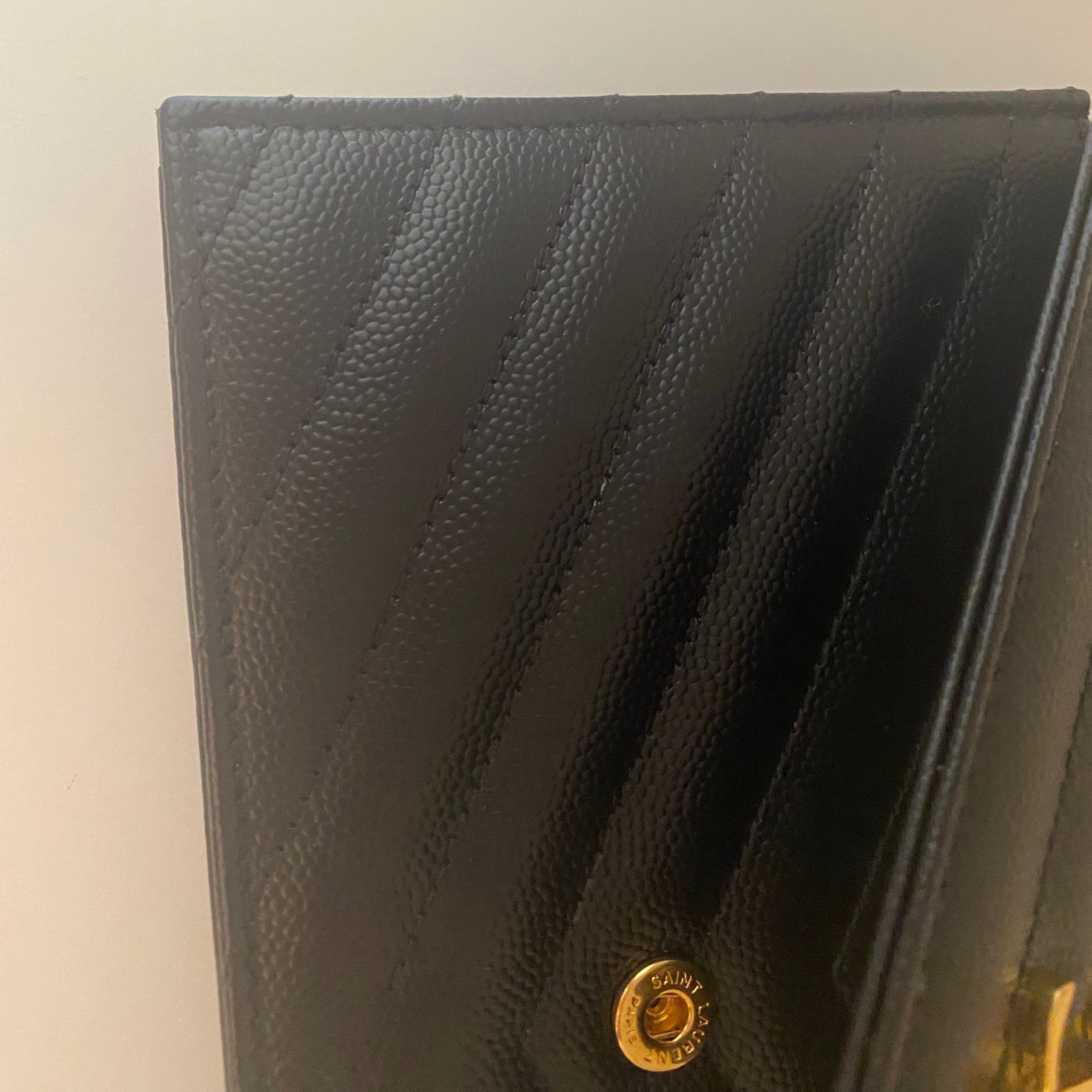 Saint Laurent Black Envelope Cassandra