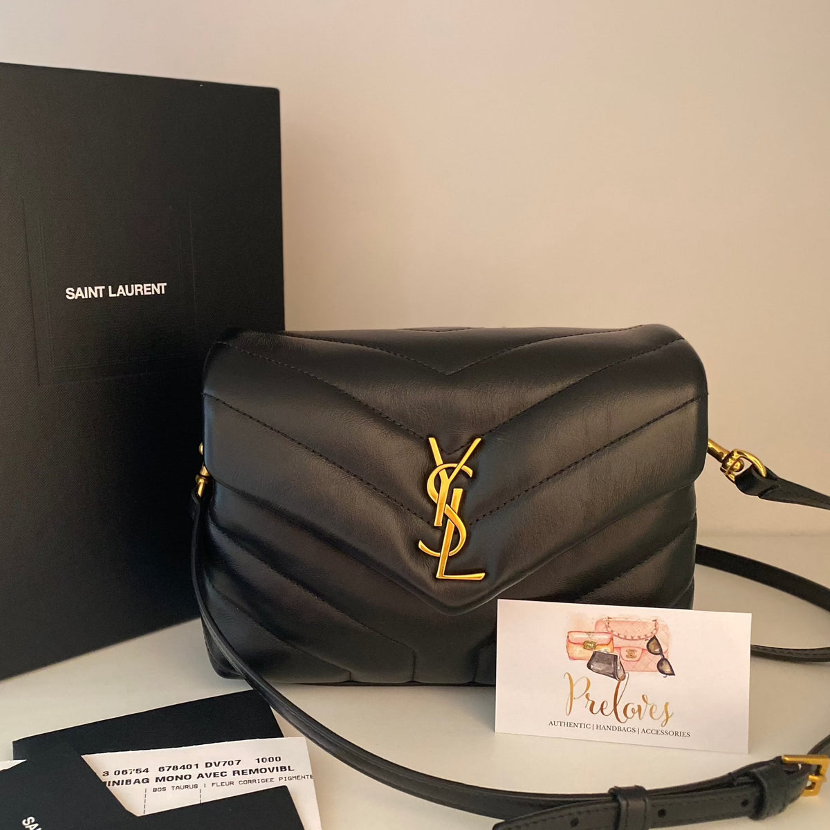 Saint Laurent Black Toy Lou Lou