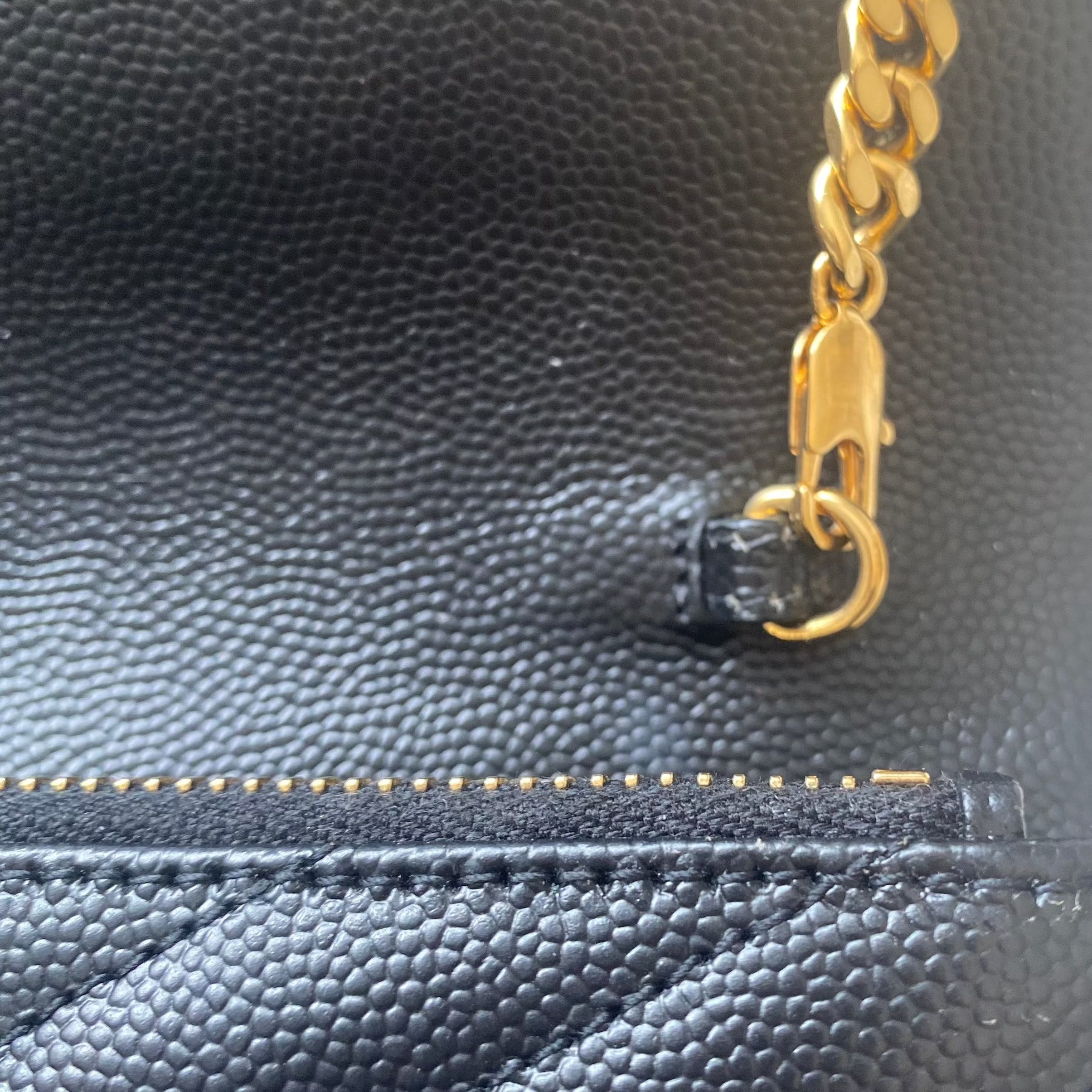 Saint Laurent Black Envelope Cassandra