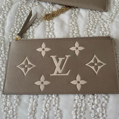 Louis Vuitton Tourterelle/Creme Pochette Felicie