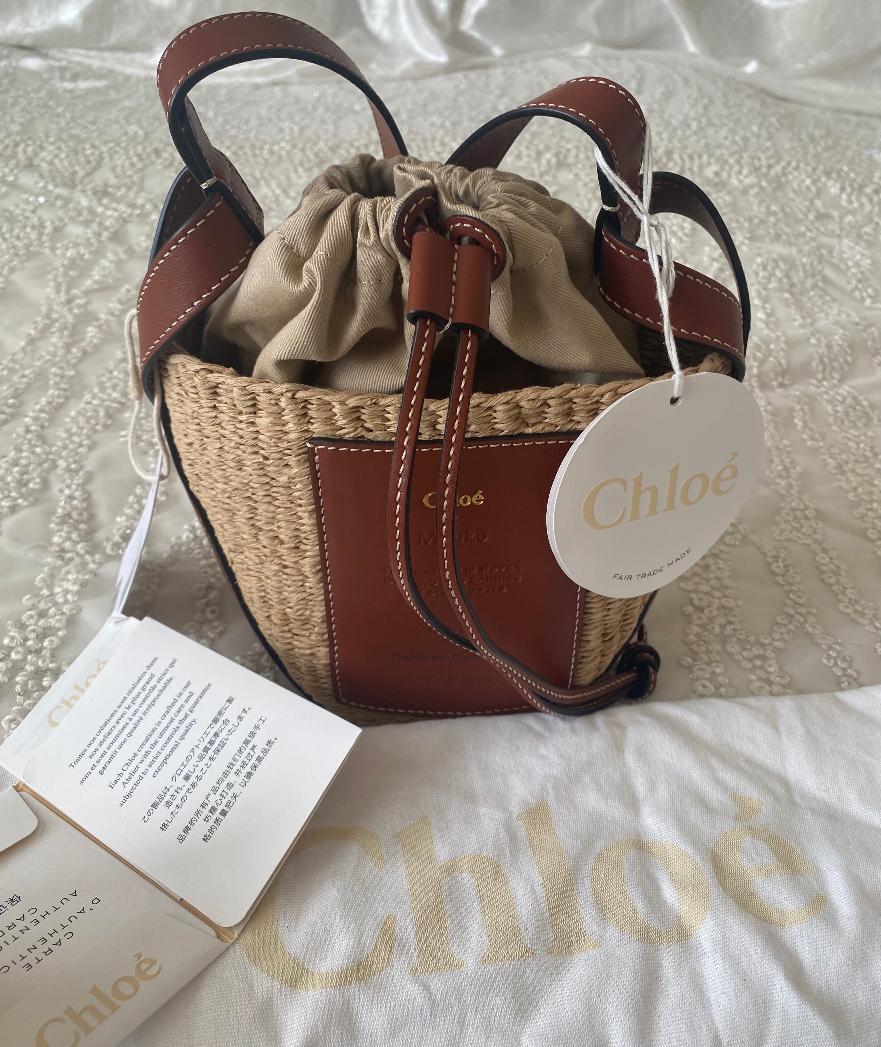 Chloe & Mifuko Edition Woody Mini Basket