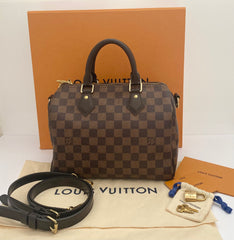 Louis Vuitton Damier Ebene Speedy Bandouliere 25 (RRP £1420)